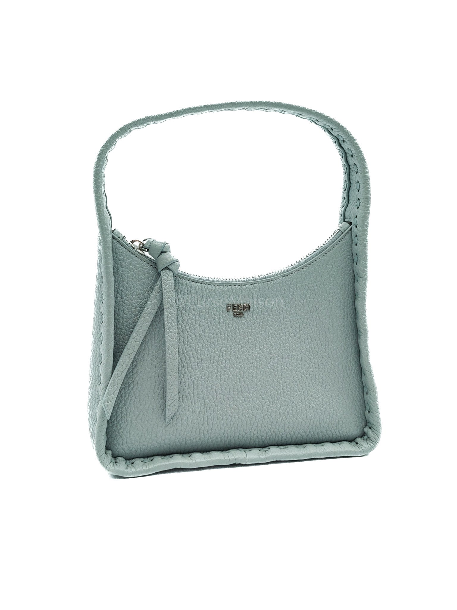 Mini Fendessence Cuoio Romano Leather in Light Blue Shoulder Bag | Purse Maison Luxury Bags Shop