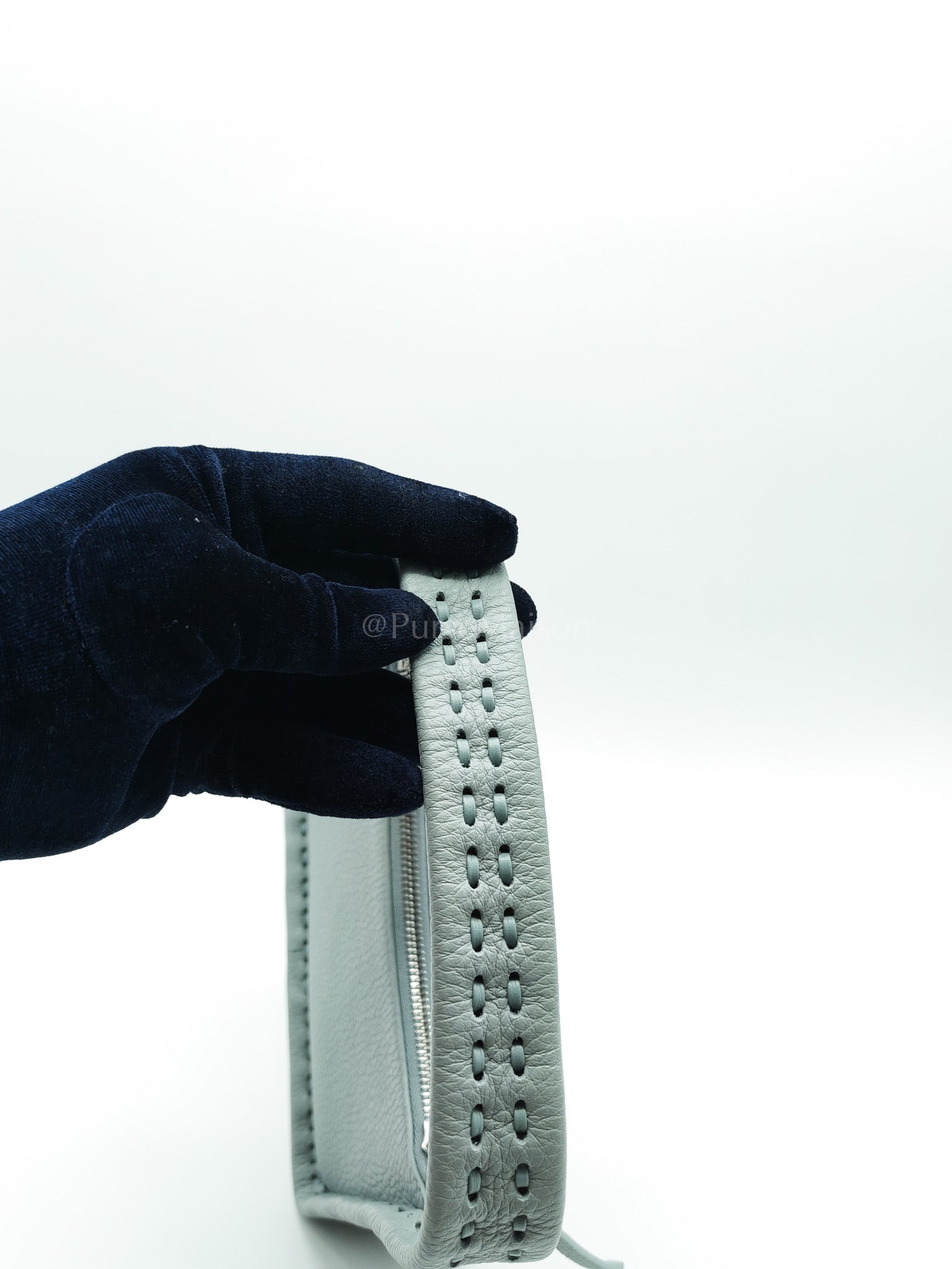 Mini Fendessence Cuoio Romano Leather in Light Blue Shoulder Bag | Purse Maison Luxury Bags Shop