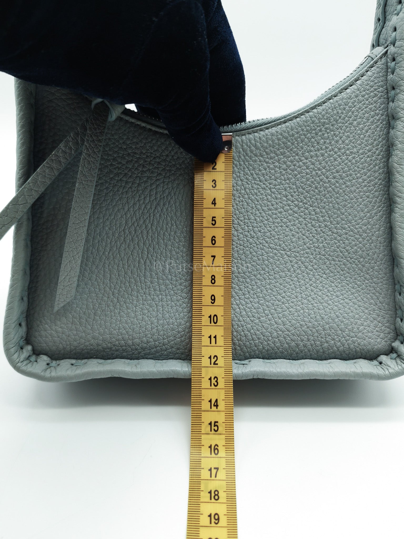 Mini Fendessence Cuoio Romano Leather in Light Blue Shoulder Bag | Purse Maison Luxury Bags Shop