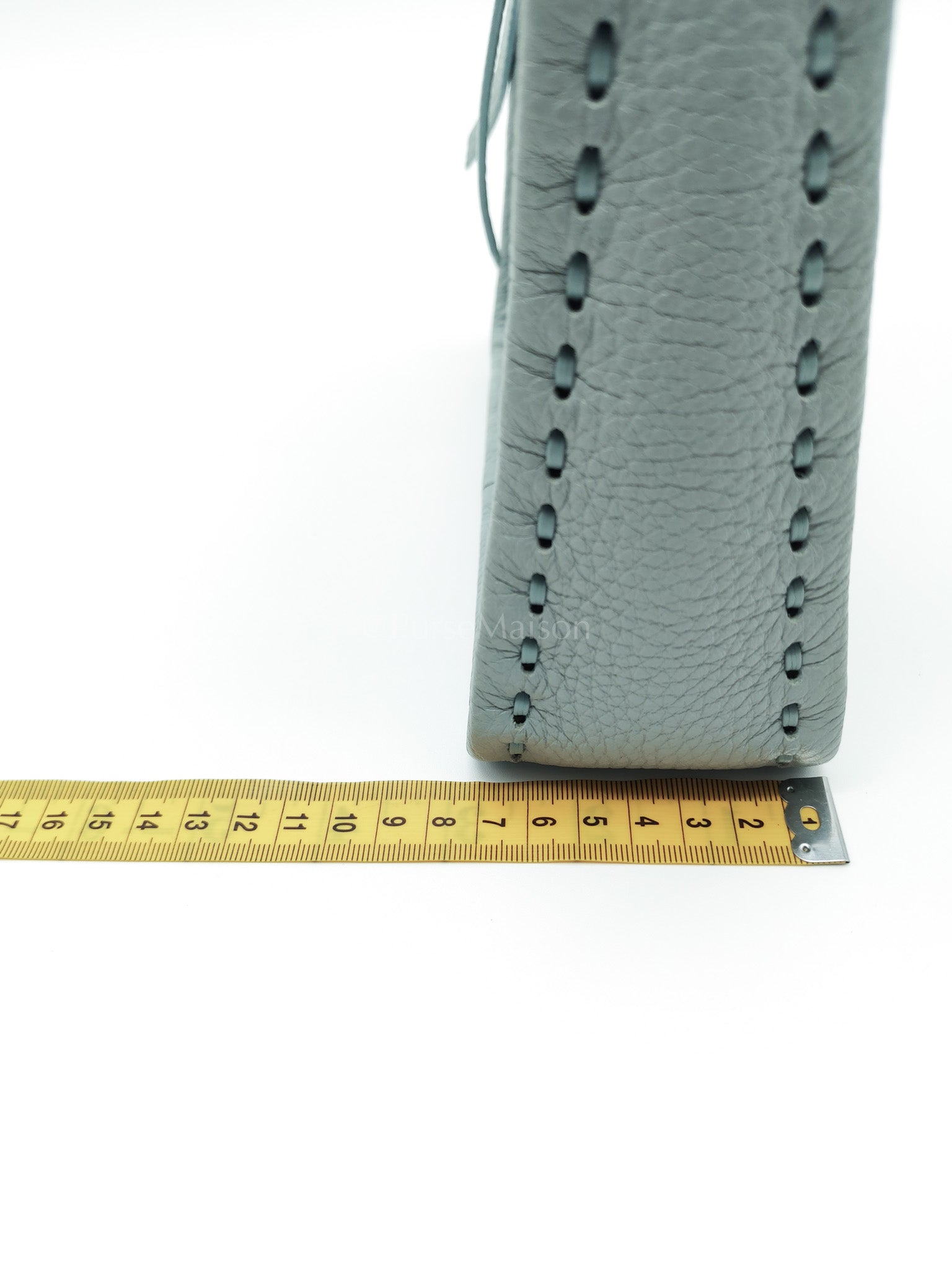 Mini Fendessence Cuoio Romano Leather in Light Blue Shoulder Bag | Purse Maison Luxury Bags Shop