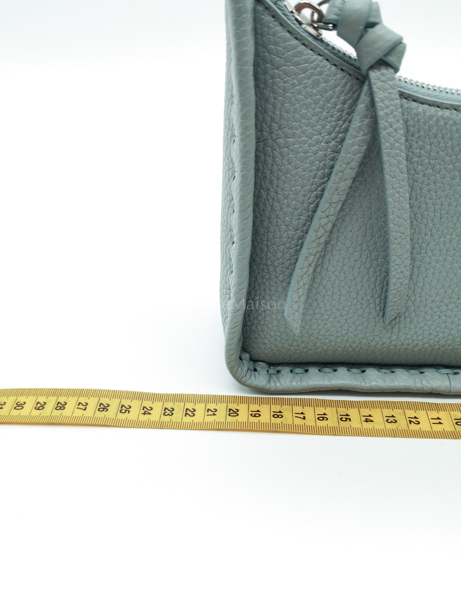 Mini Fendessence Cuoio Romano Leather in Light Blue Shoulder Bag | Purse Maison Luxury Bags Shop