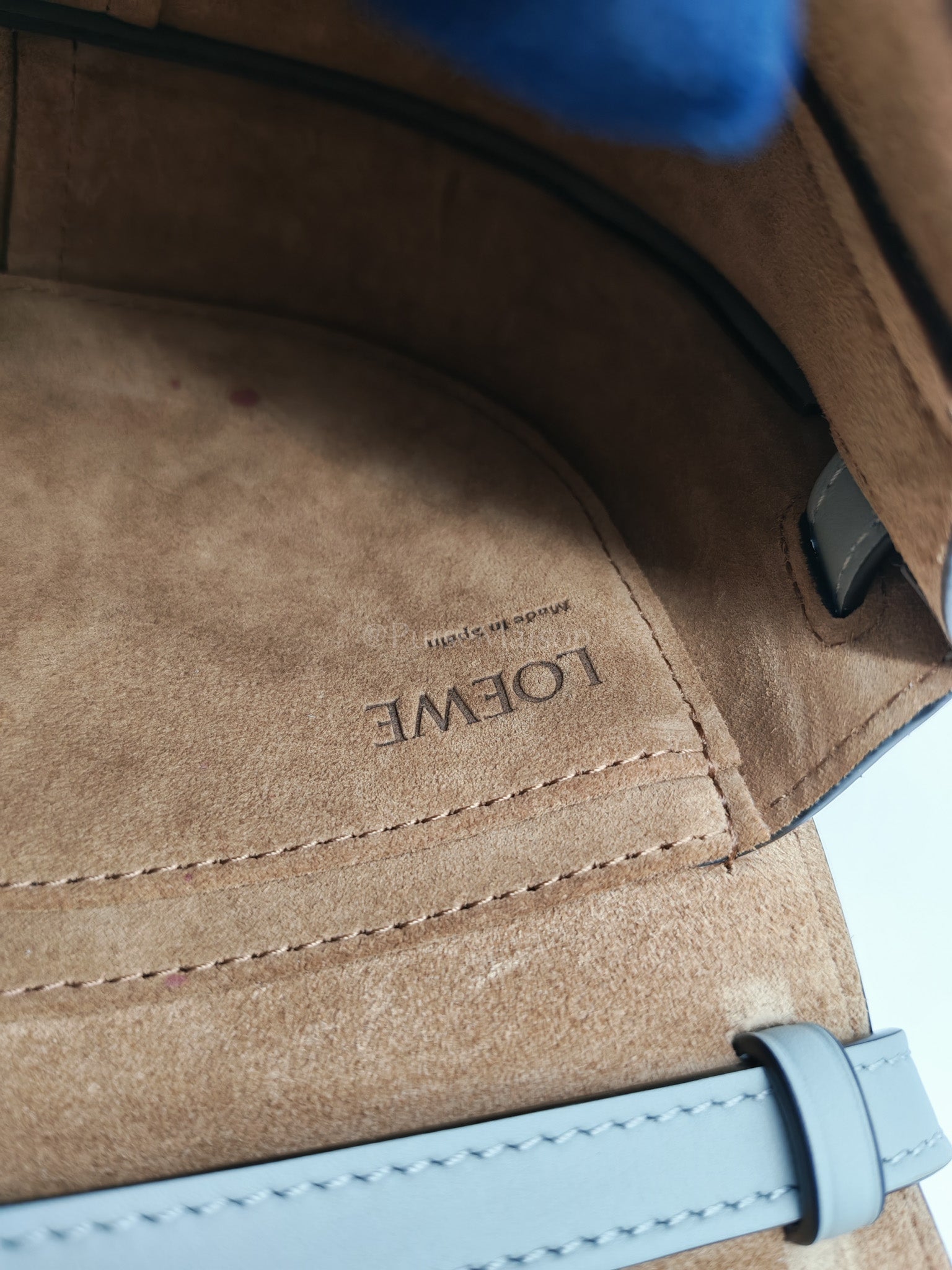 Mini Gate Ash Blue in Smooth Calfskin Leather Crossbody Bag | Purse Maison Luxury Bags Shop