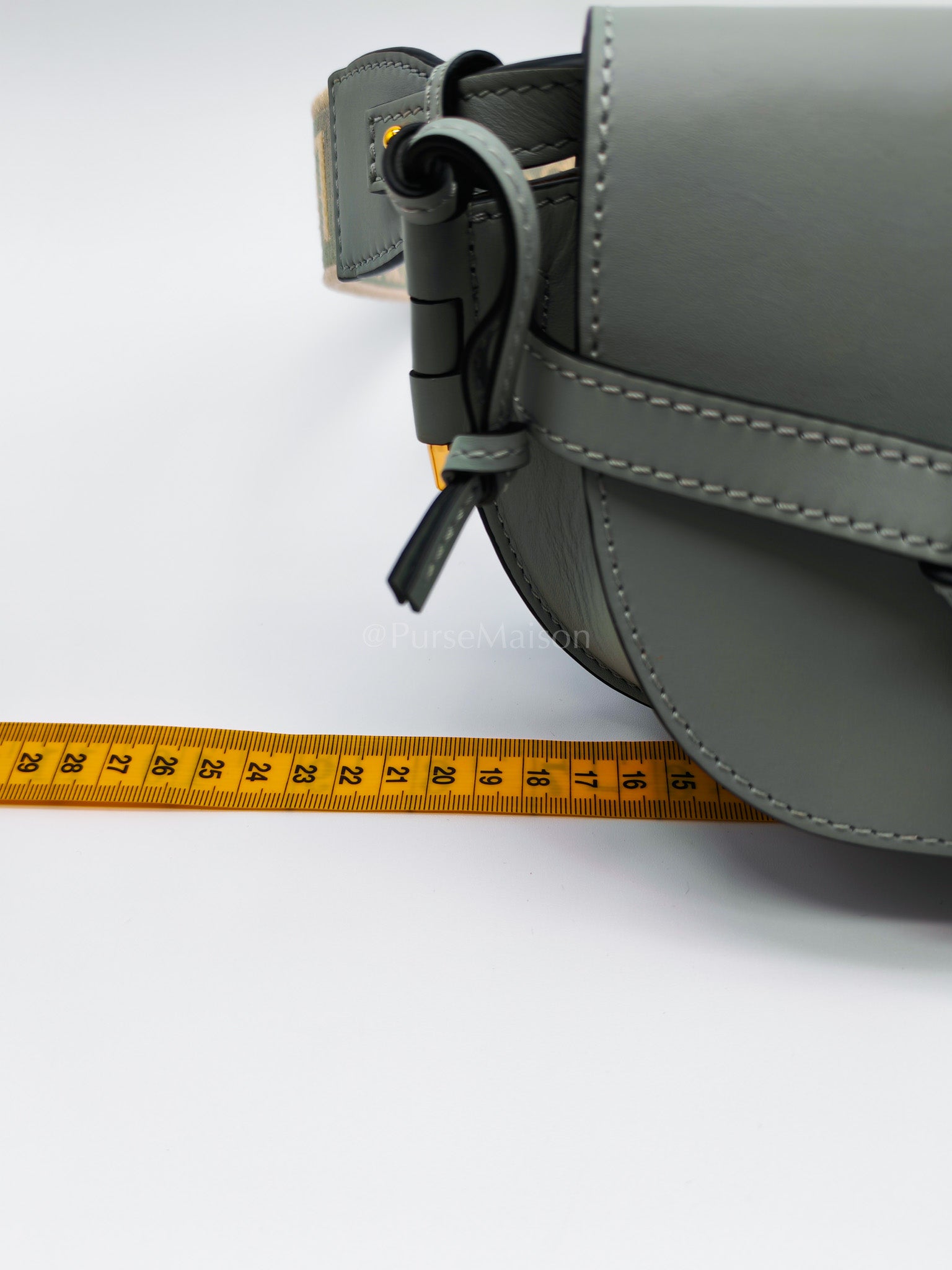 Mini Gate Ash Blue in Smooth Calfskin Leather Crossbody Bag | Purse Maison Luxury Bags Shop