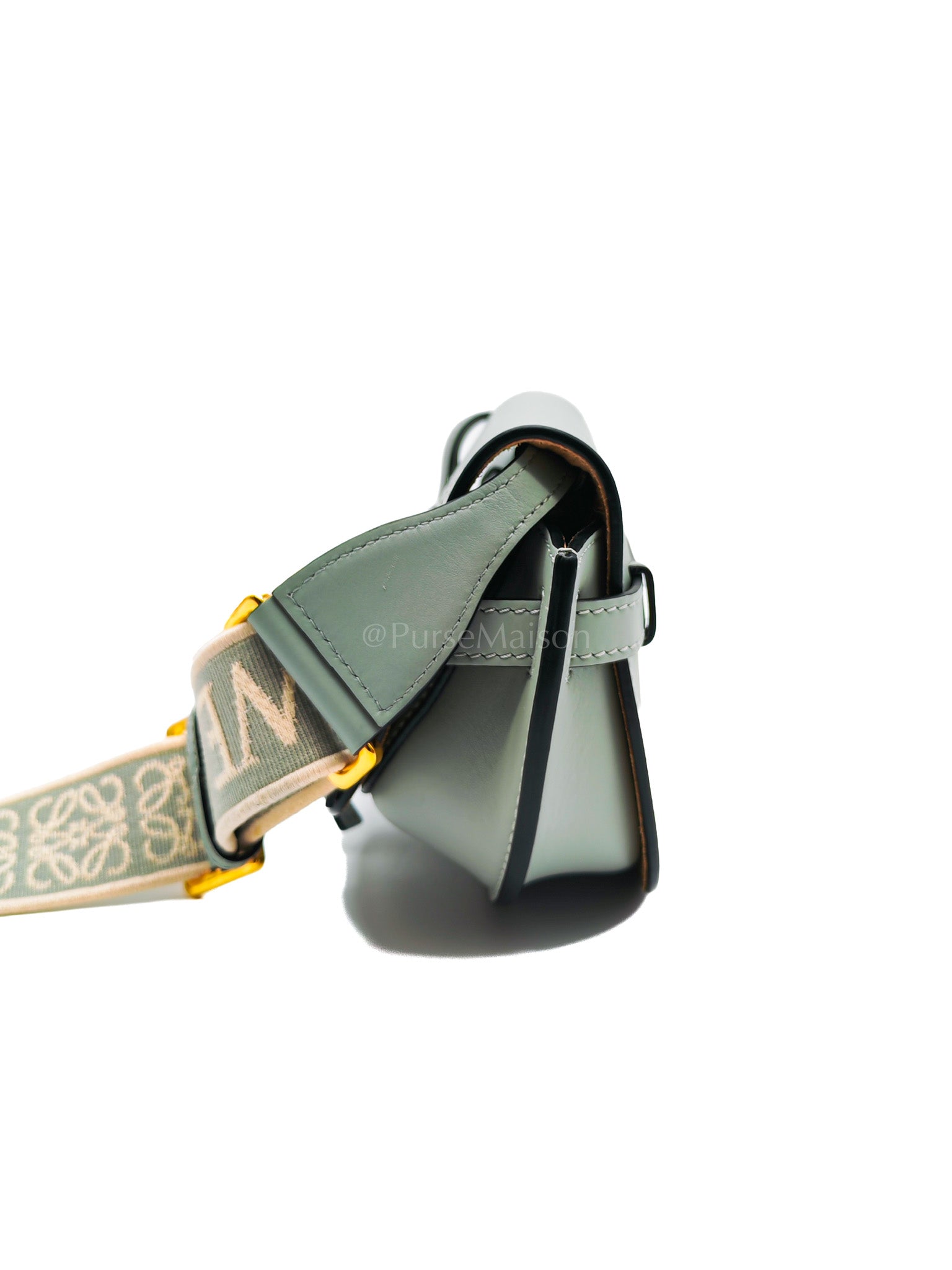 Mini Gate Ash Blue in Smooth Calfskin Leather Crossbody Bag | Purse Maison Luxury Bags Shop