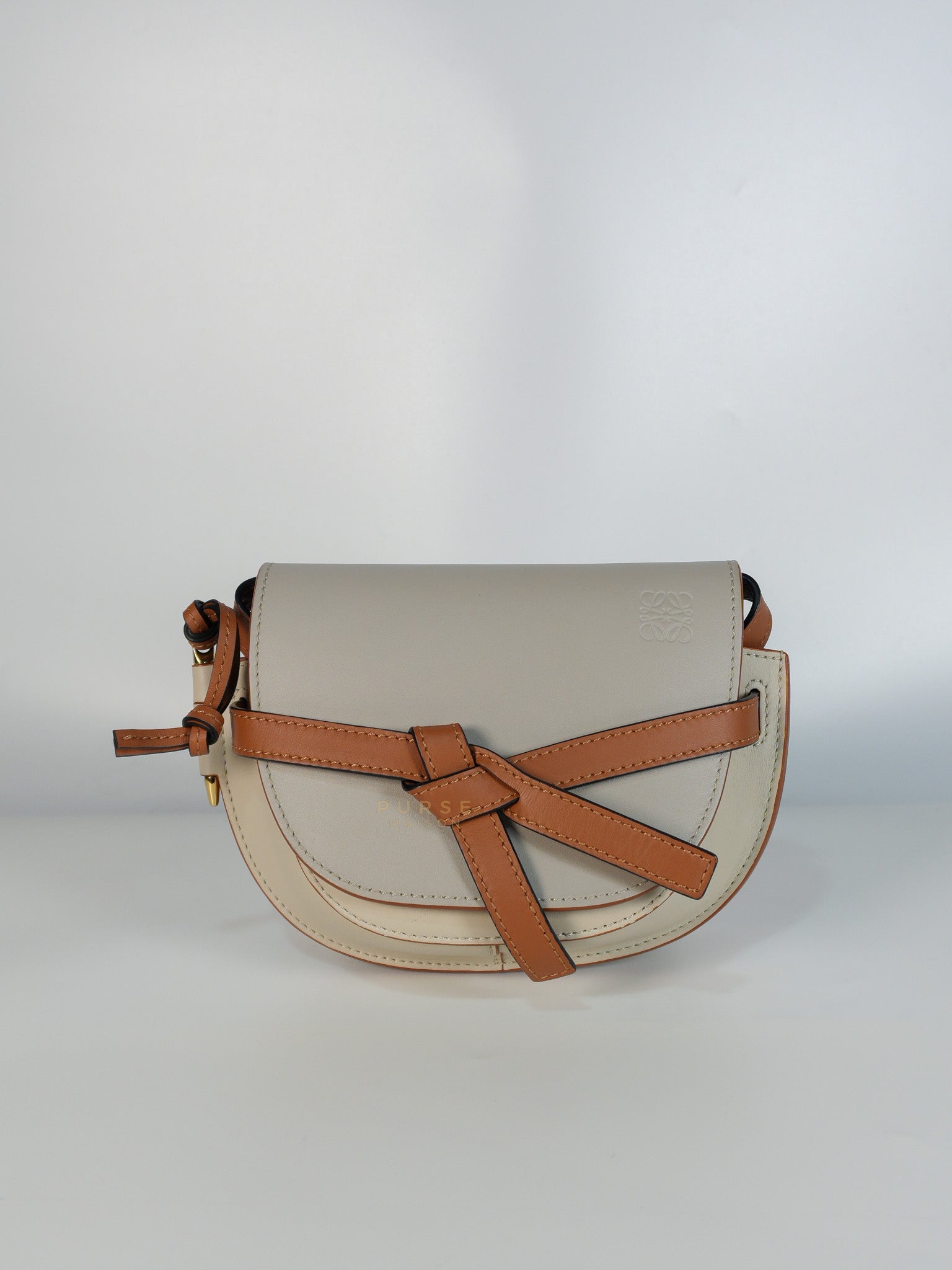 Mini Gate Bi-color in Smooth Calfskin Leather | Purse Maison Luxury Bags Shop