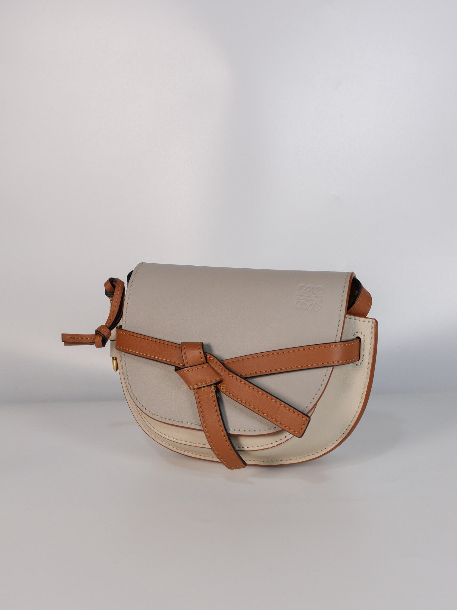 Mini Gate Bi-color in Smooth Calfskin Leather | Purse Maison Luxury Bags Shop