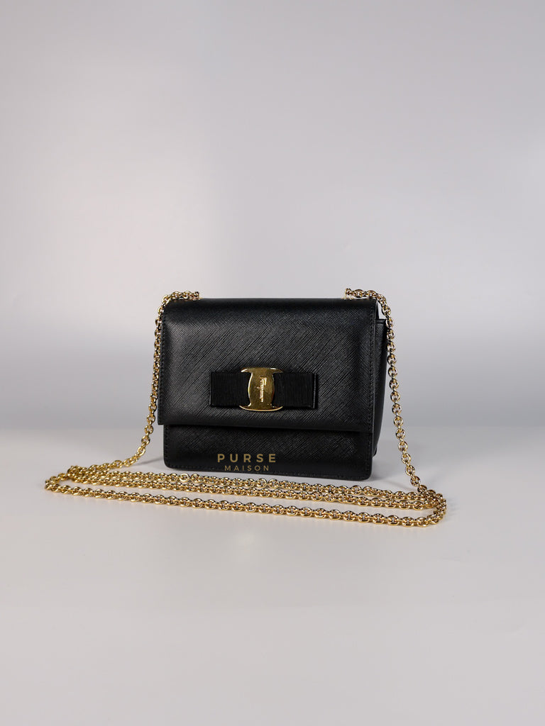 Mini Ginny in Black Calfskin Leather Crossbody Bag | Purse Maison Luxury Bags Shop