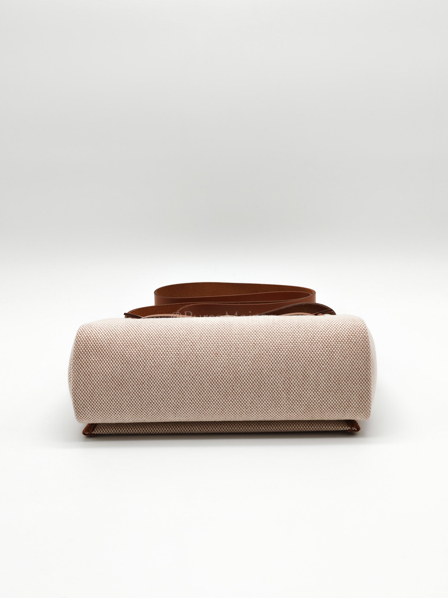 Mini Herbag 20 in Ecru Beige Canvas Gold Hardware Stamp K(2025) | Purse Maison Luxury Bags Shop