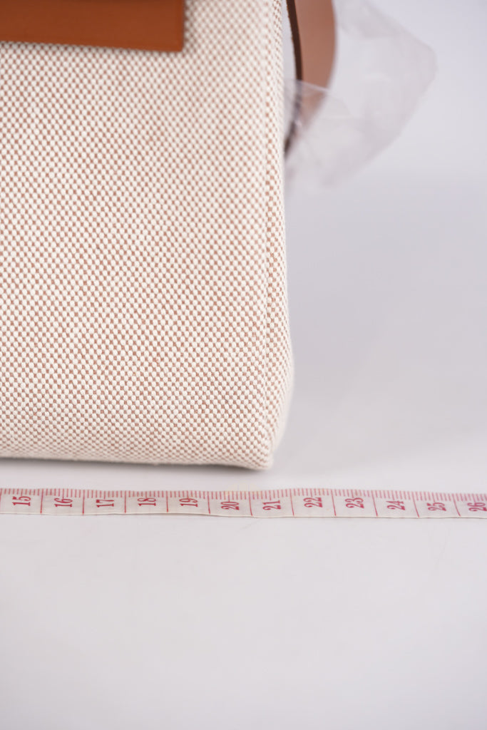 Mini Herbag Beige Ecru Fauve and Palladium Hardware Stamp K (2025) | Purse Maison Luxury Bags Shop