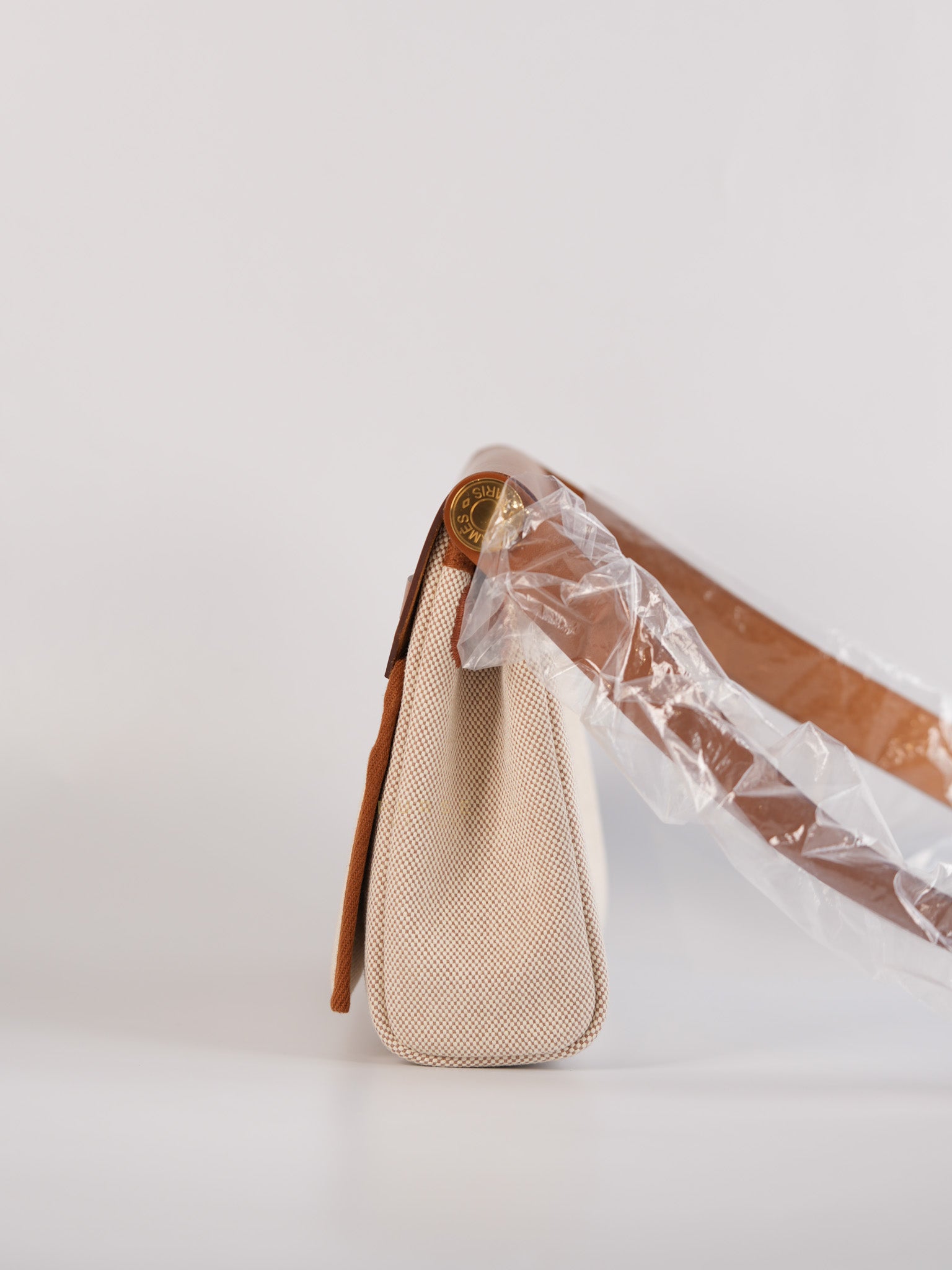 Mini Herbag Beige in Gold Hardware Stamp W(2024) | Purse Maison Luxury Bags Shop