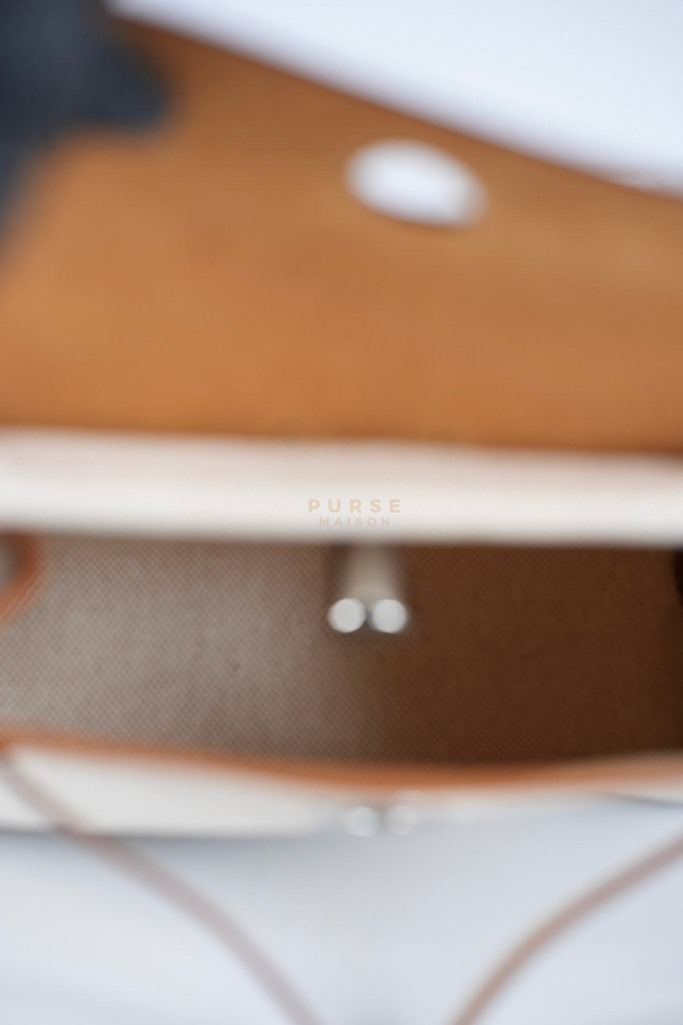 Mini Herbag Beige Leather Canvas and Palladium Hardware Stamp W (2024) | Purse Maison Luxury Bags Shop