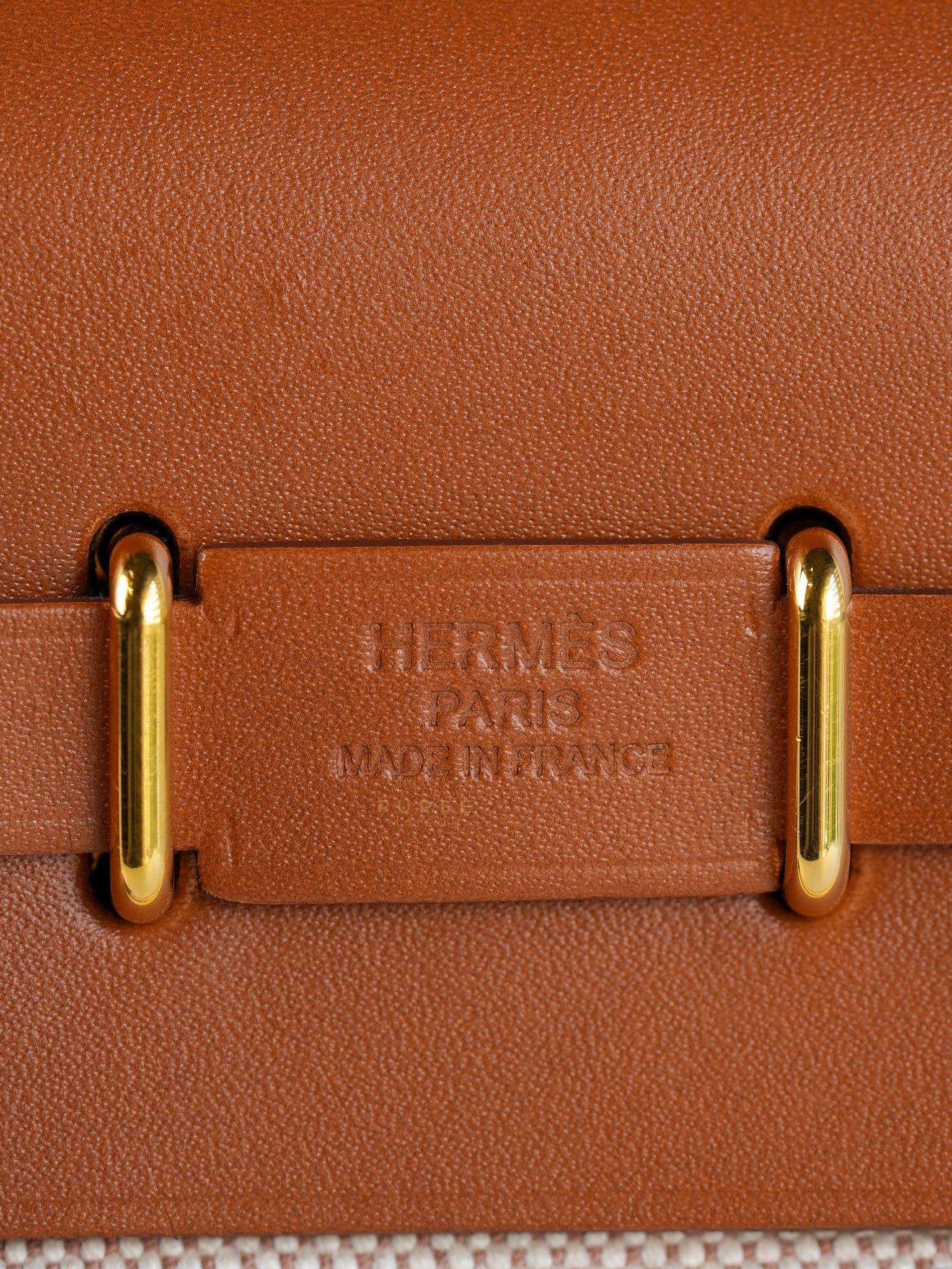 Mini Herbag Beige Leather Canvas Gold Hardware Stamp W | Purse Maison Luxury Bags Shop