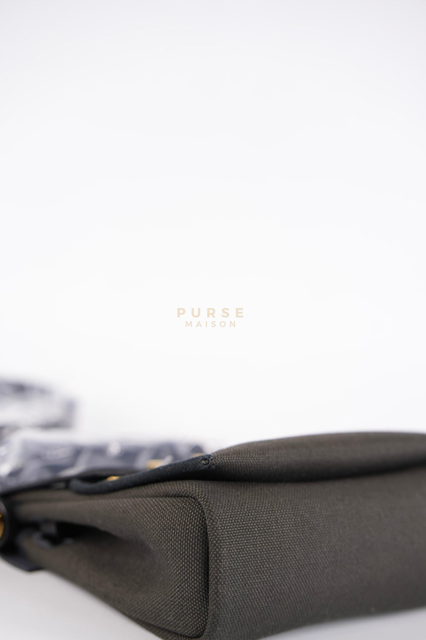 Mini Herbag Zip 20 in Black (Noir) Dark Bronze Canvas Gold Hardware Stamp K (2025) | Purse Maison Luxury Bags Shop