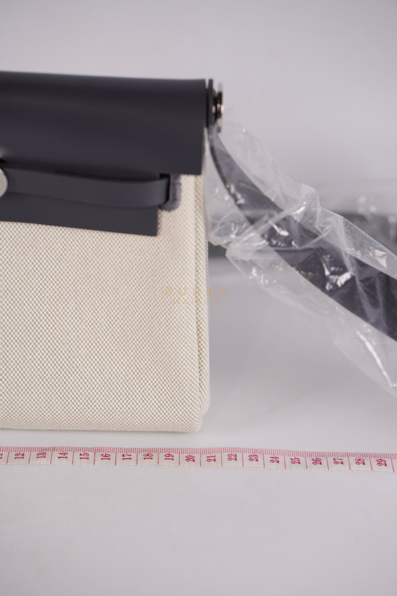 Mini Herbag Zip 20 in Gray and Palladium Hardware Stamp K (2025) | Purse Maison Luxury Bags Shop