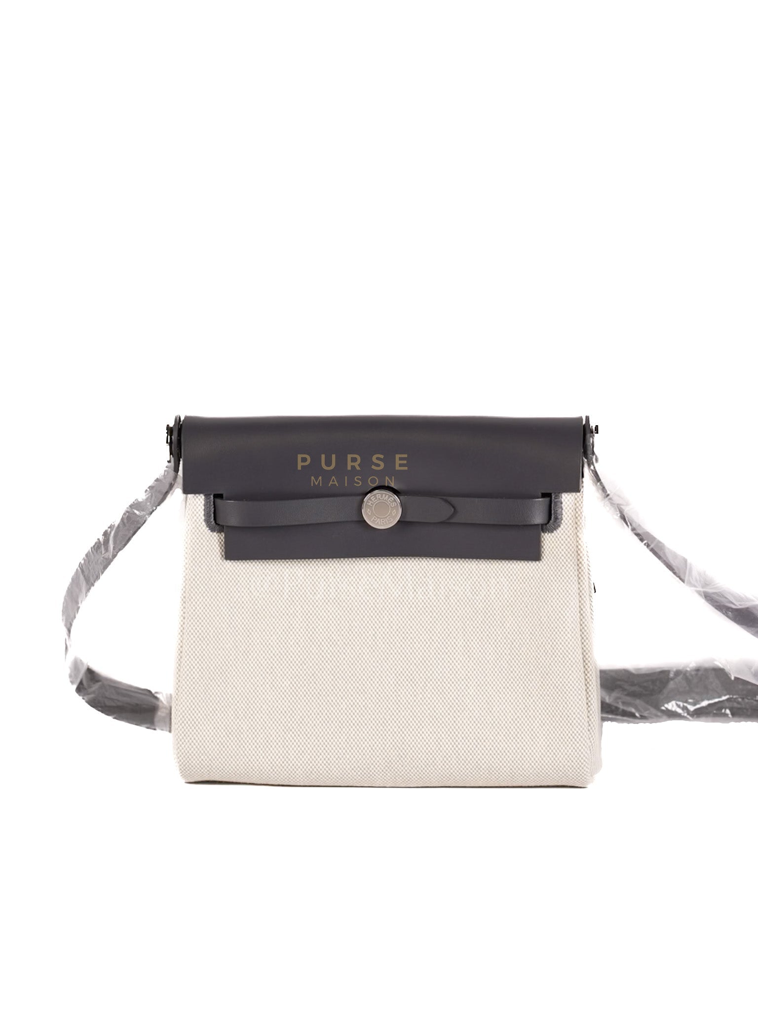 Mini Herbag Zip 20 in Gray and Palladium Hardware Stamp K (2025) | Purse Maison Luxury Bags Shop