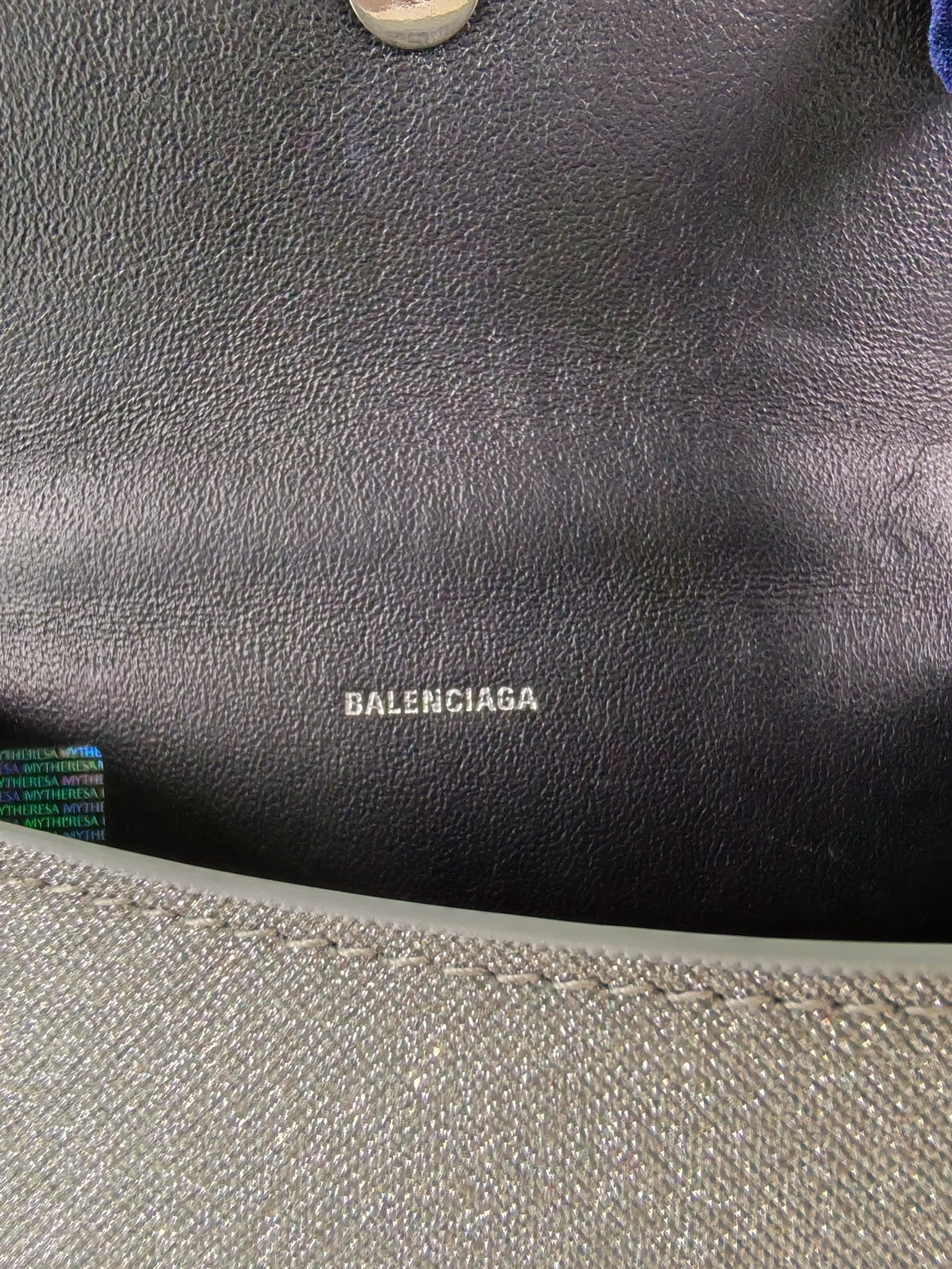 Mini Hourglass in Glitter Silver Shoulder Bag | Purse Maison Luxury Bags Shop