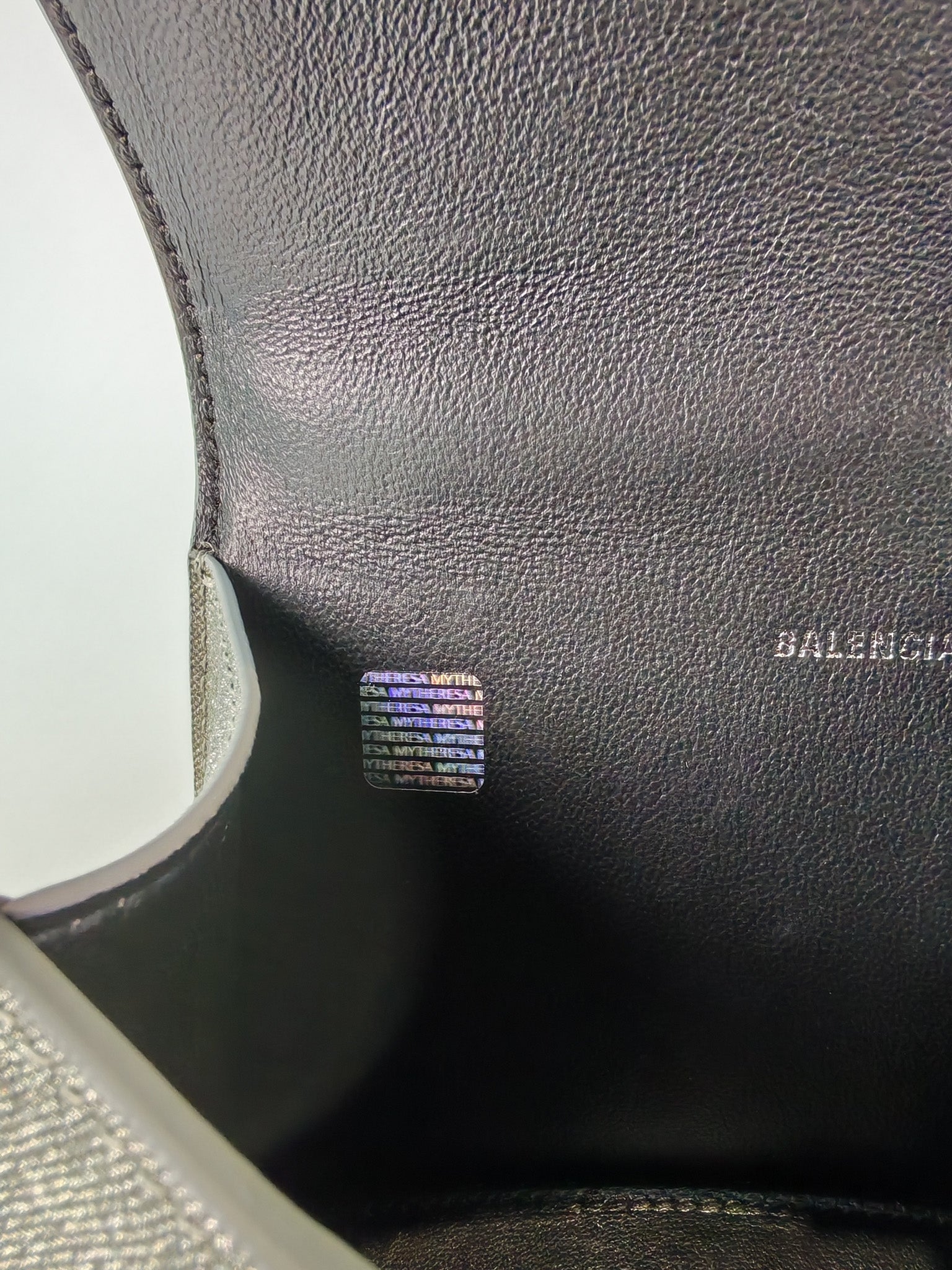 Mini Hourglass in Glitter Silver Shoulder Bag | Purse Maison Luxury Bags Shop