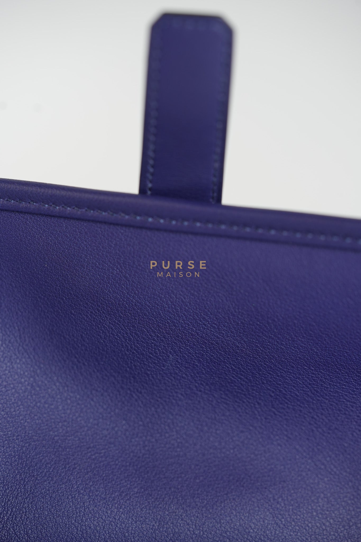 Mini Jige Duo Wallet in Iris Evercolor Leather | Purse Maison Luxury Bags Shop
