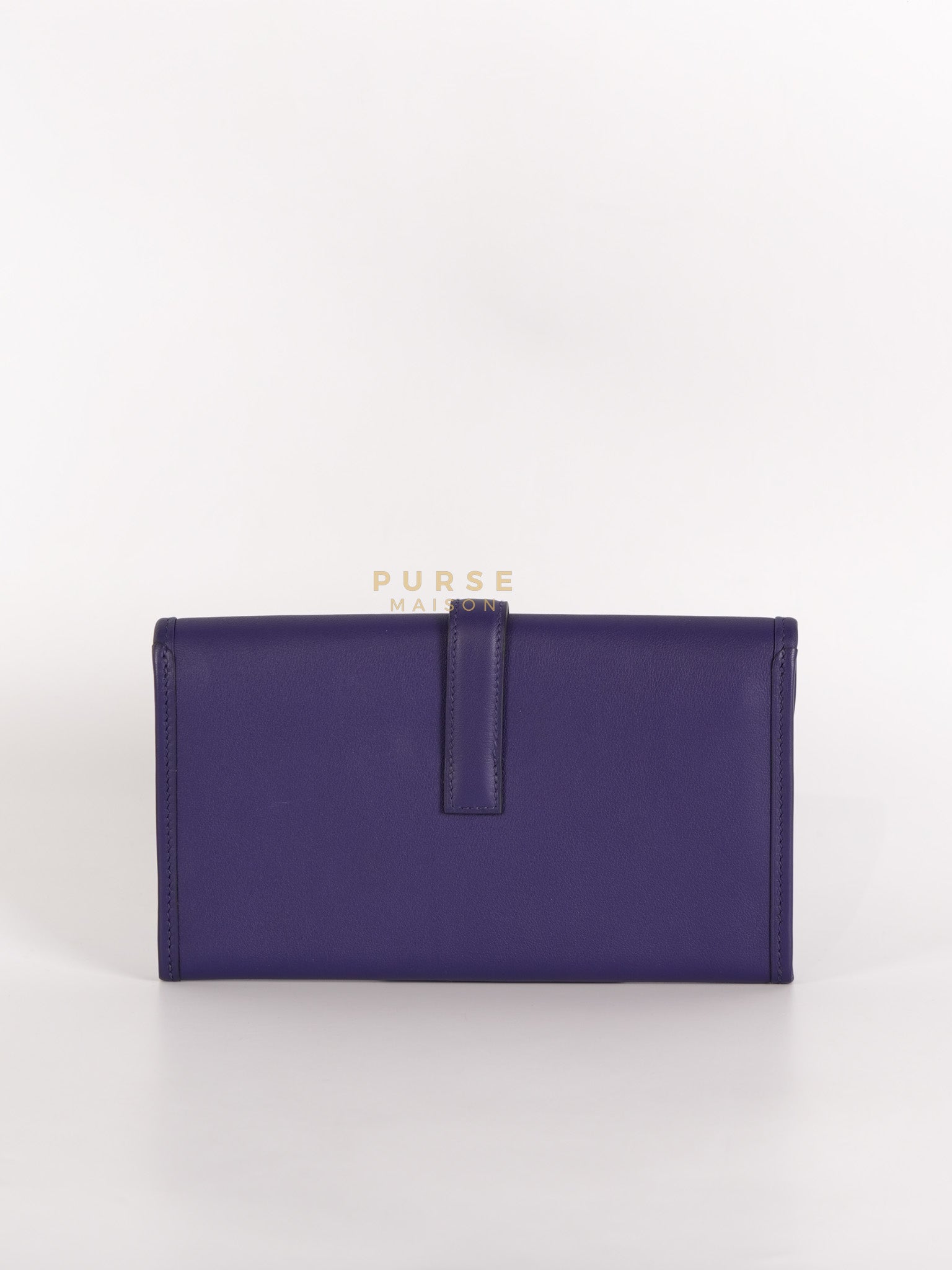 Mini Jige Duo Wallet in Iris Evercolor Leather | Purse Maison Luxury Bags Shop
