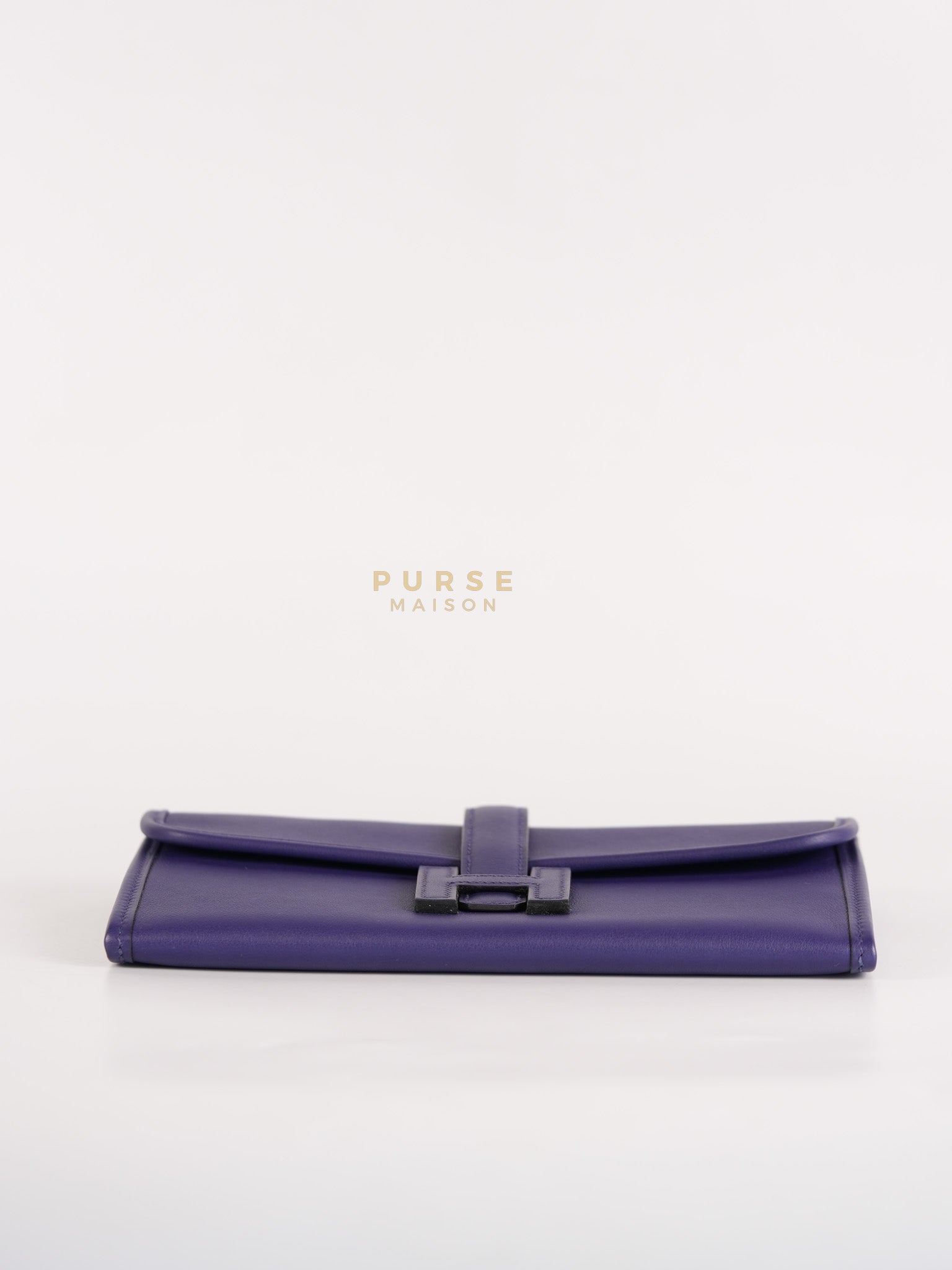 Mini Jige Duo Wallet in Iris Evercolor Leather | Purse Maison Luxury Bags Shop