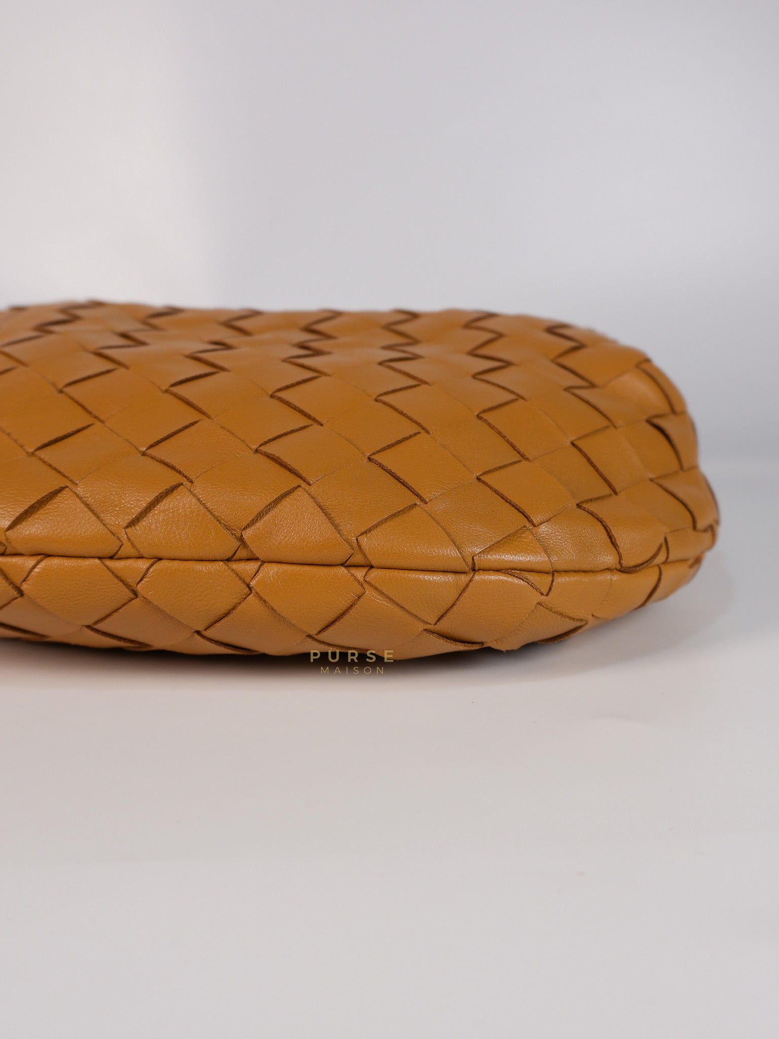 Mini Jodie Caramel in Nappa Intrecciato Leather Handbag | Purse Maison Luxury Bags Shop