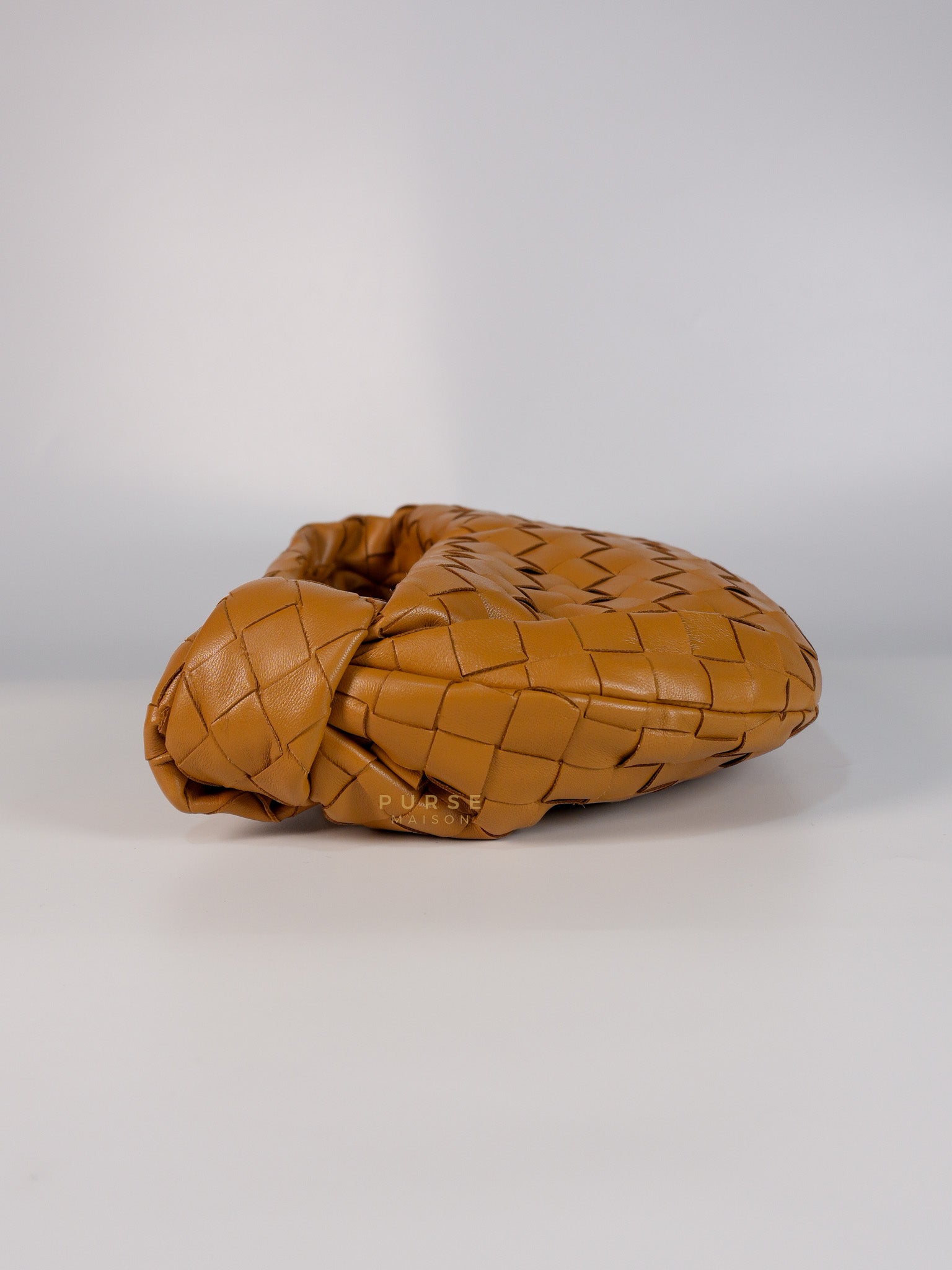Mini Jodie Caramel in Nappa Intrecciato Leather Handbag | Purse Maison Luxury Bags Shop