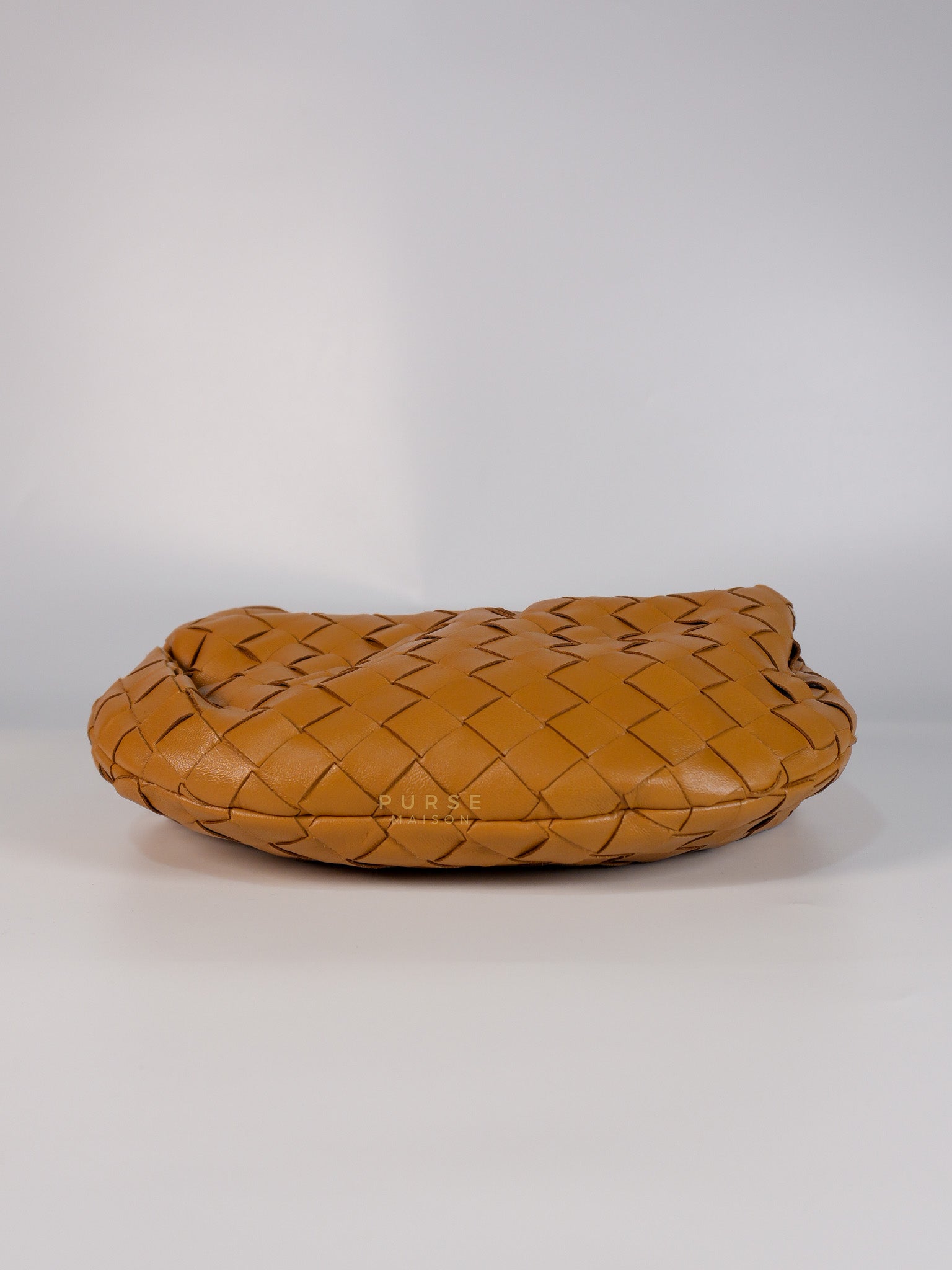 Mini Jodie Caramel in Nappa Intrecciato Leather Handbag | Purse Maison Luxury Bags Shop
