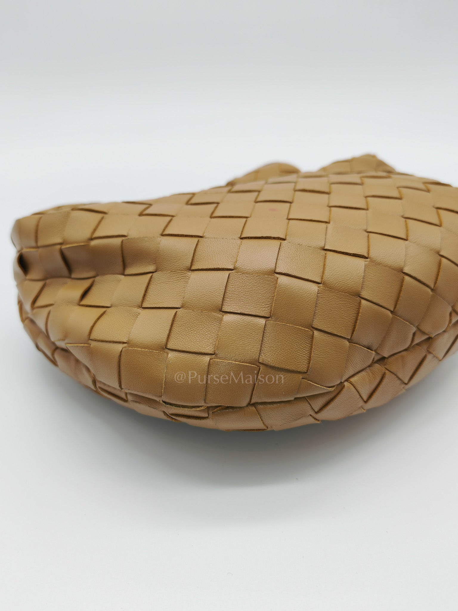 Mini Jodie in Dark Beige Intrecciato Leather Hand Bag | Purse Maison Luxury Bags Shop