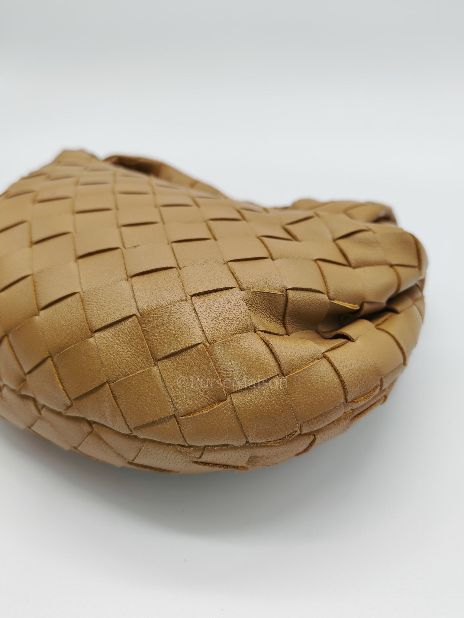 Mini Jodie in Dark Beige Intrecciato Leather Hand Bag | Purse Maison Luxury Bags Shop