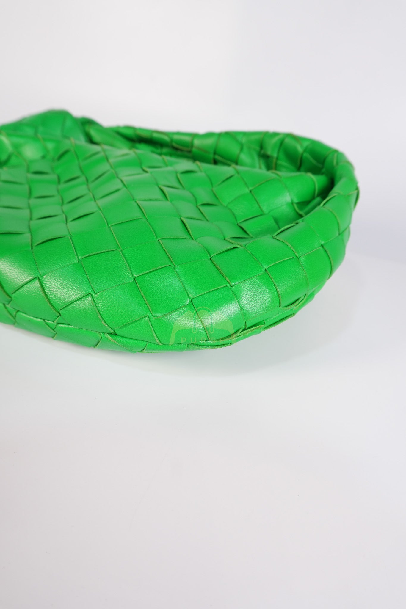 Mini Jodie in Green Nappa Intrecciato Leather & Gold Hardware | Purse Maison Luxury Bags Shop