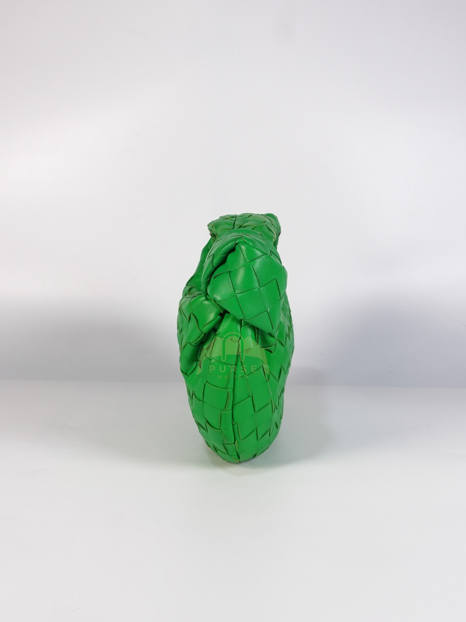 Mini Jodie in Green Nappa Intrecciato Leather & Gold Hardware | Purse Maison Luxury Bags Shop