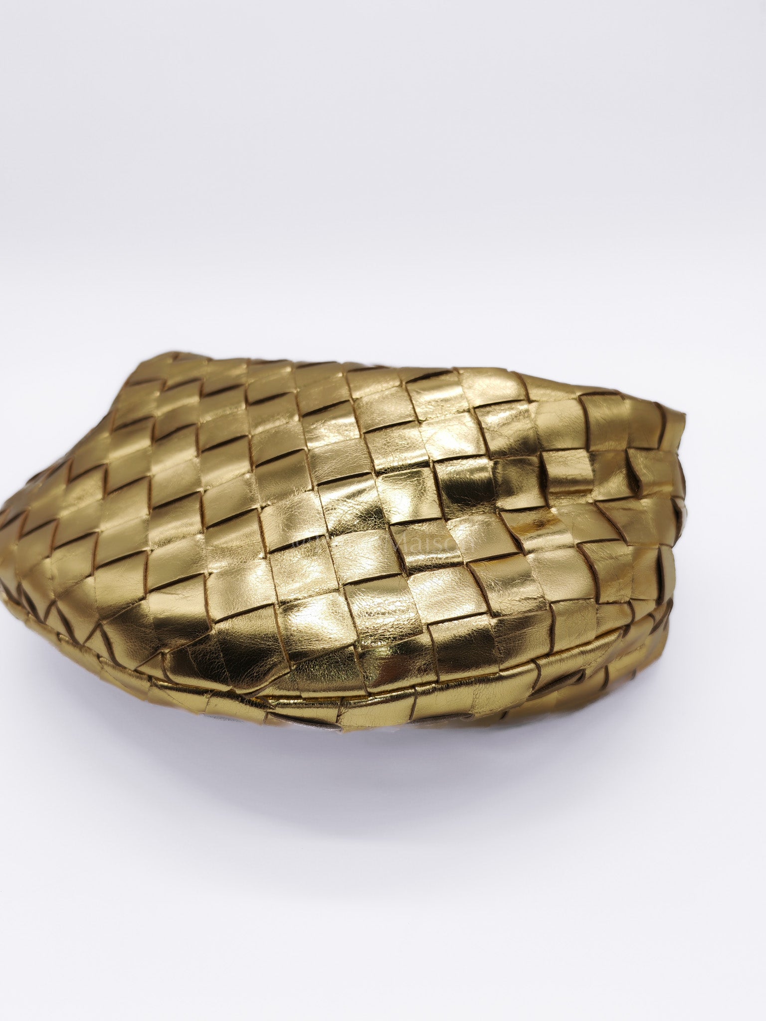 Mini Jodie Metallic Intrecciato Leather Hand Bag | Purse Maison Luxury Bags Shop