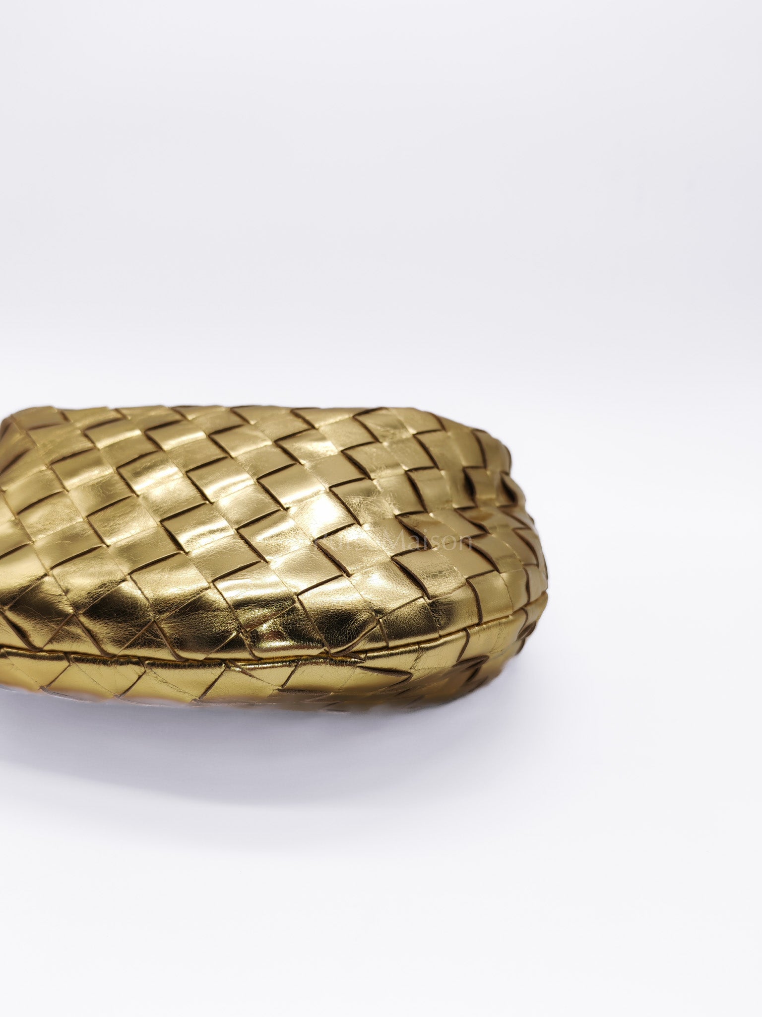 Mini Jodie Metallic Intrecciato Leather Hand Bag | Purse Maison Luxury Bags Shop