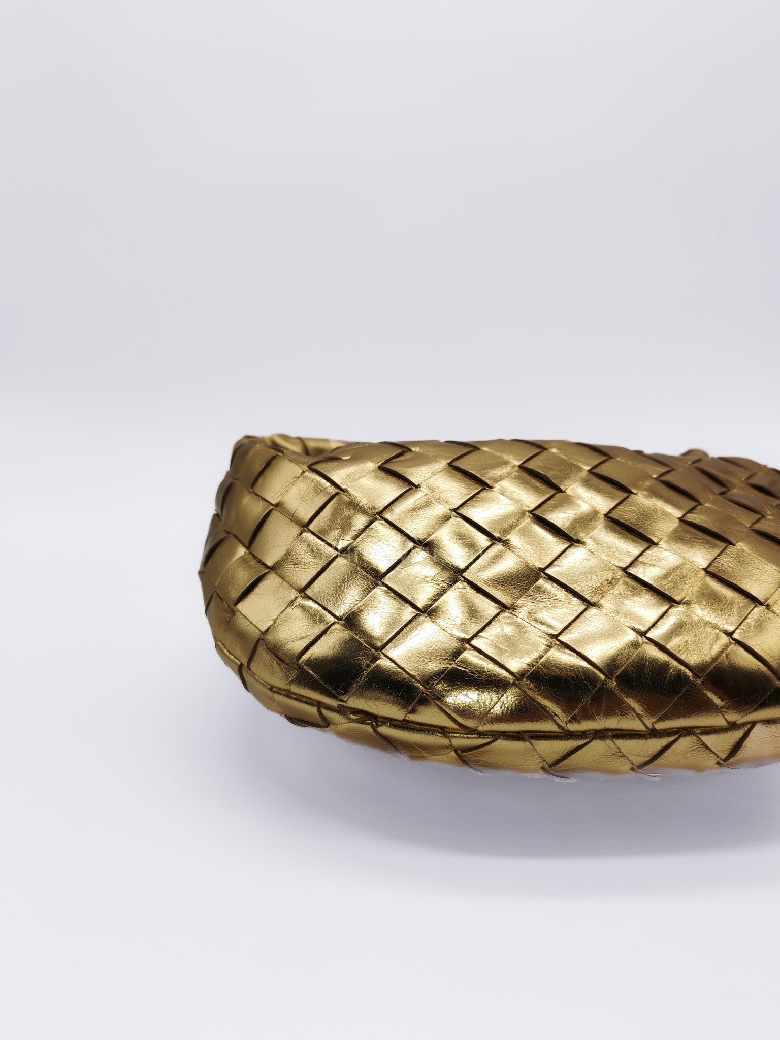 Mini Jodie Metallic Intrecciato Leather Hand Bag | Purse Maison Luxury Bags Shop