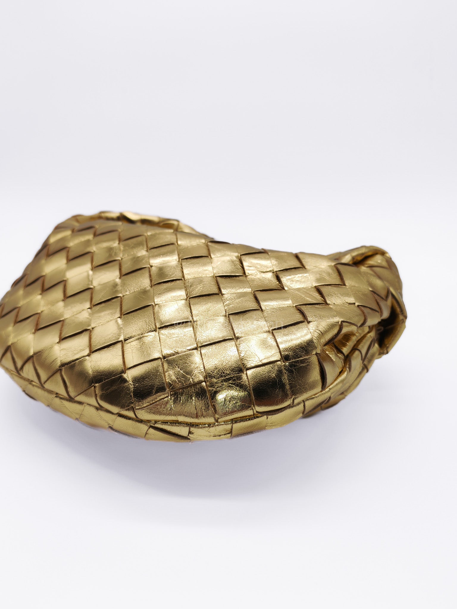 Mini Jodie Metallic Intrecciato Leather Hand Bag | Purse Maison Luxury Bags Shop