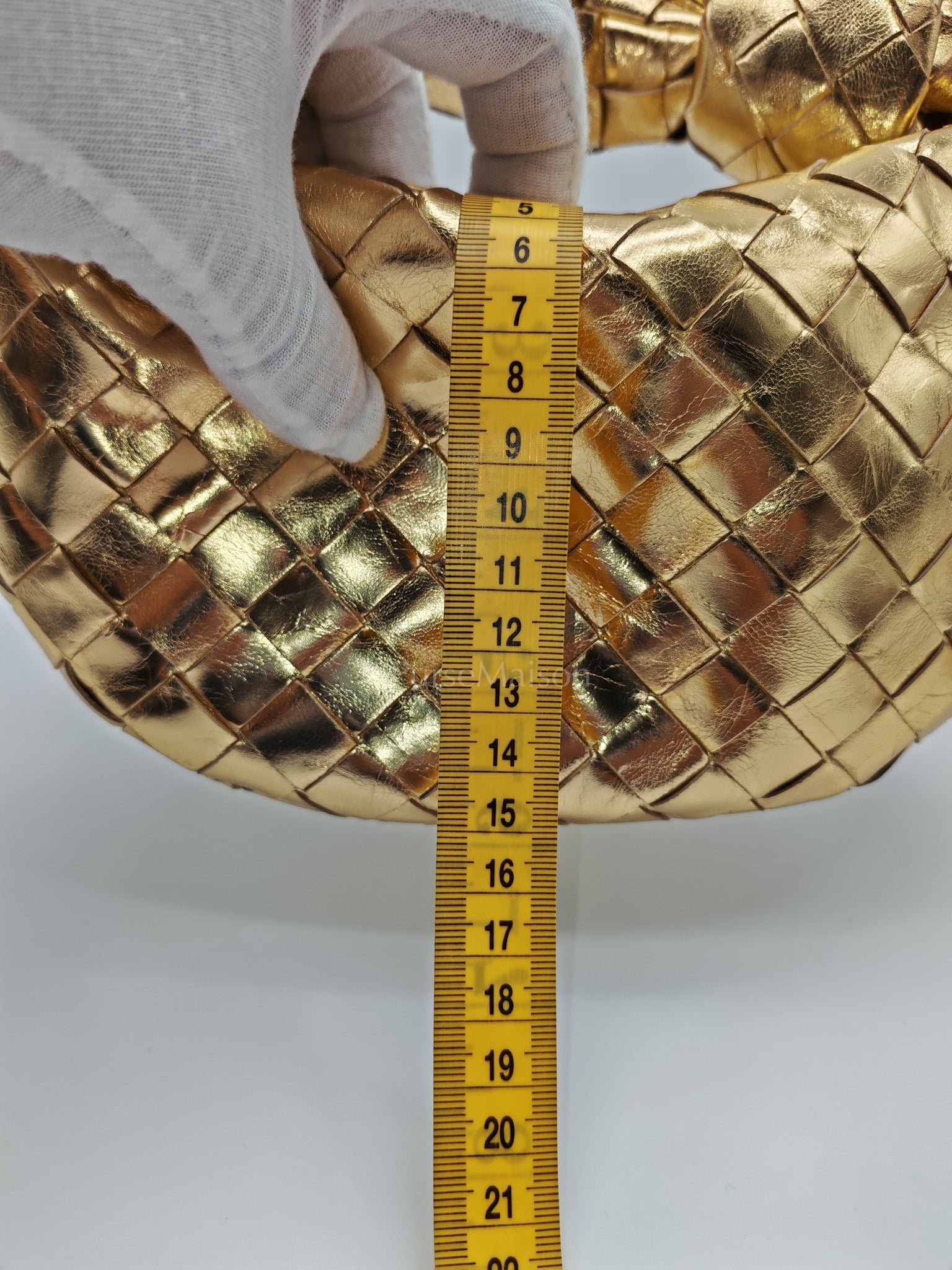 Mini Jodie Metallic Intrecciato Leather Hand Bag | Purse Maison Luxury Bags Shop