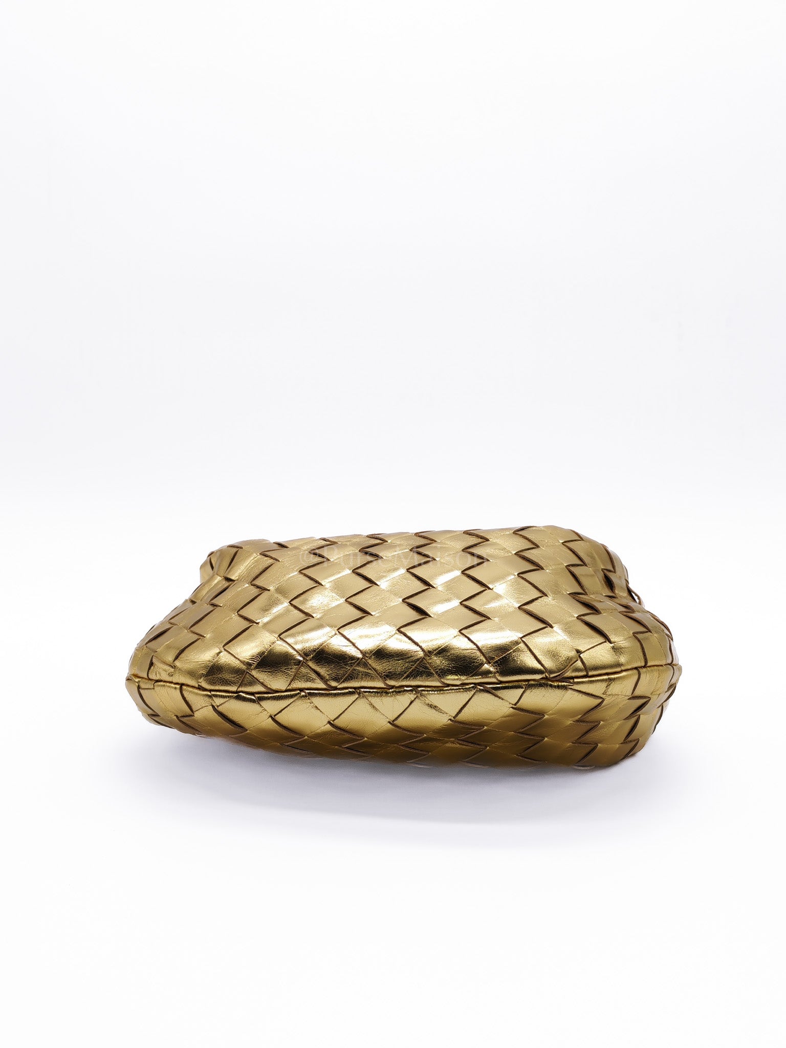 Mini Jodie Metallic Intrecciato Leather Hand Bag | Purse Maison Luxury Bags Shop