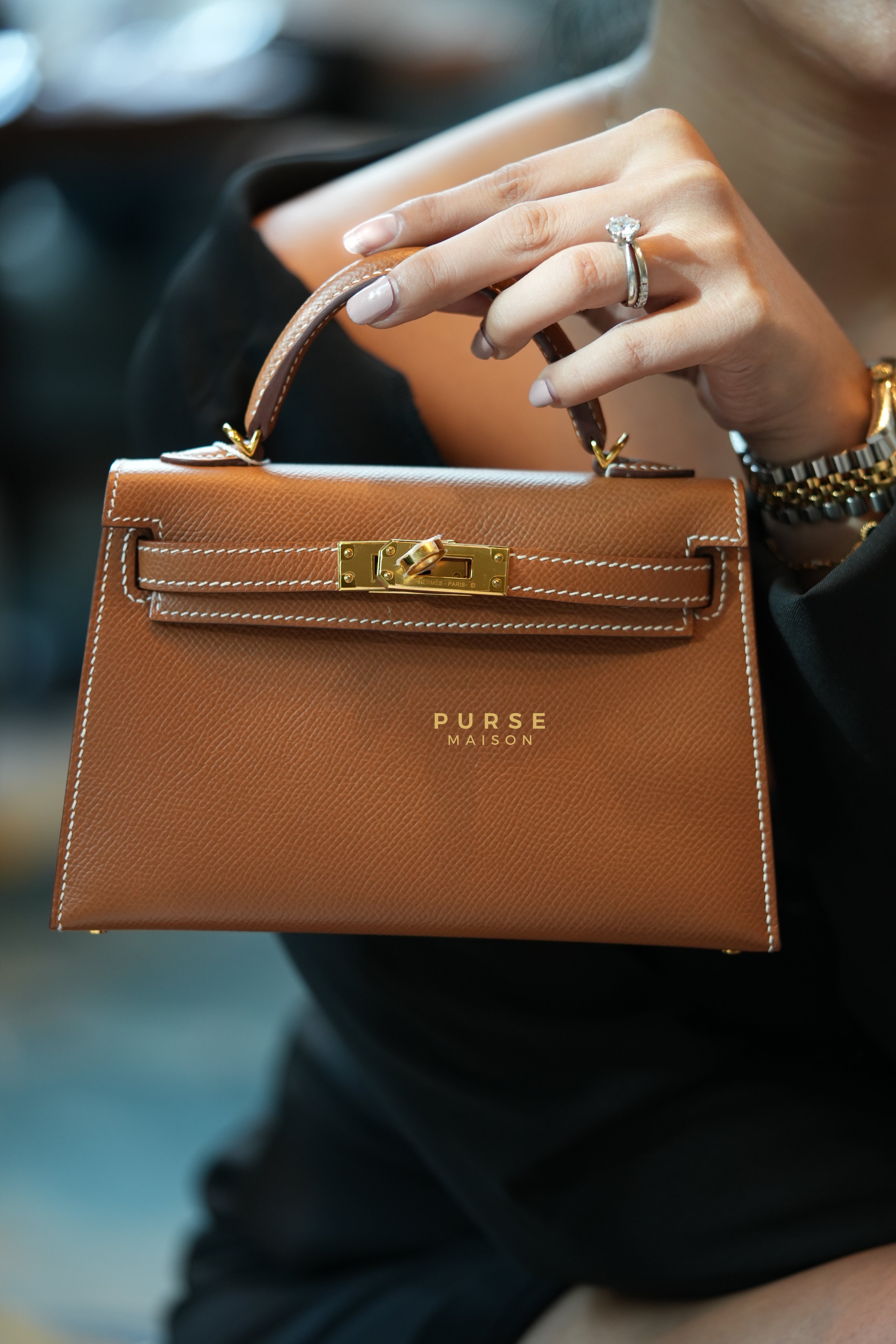 Hermes brown purse hotsell