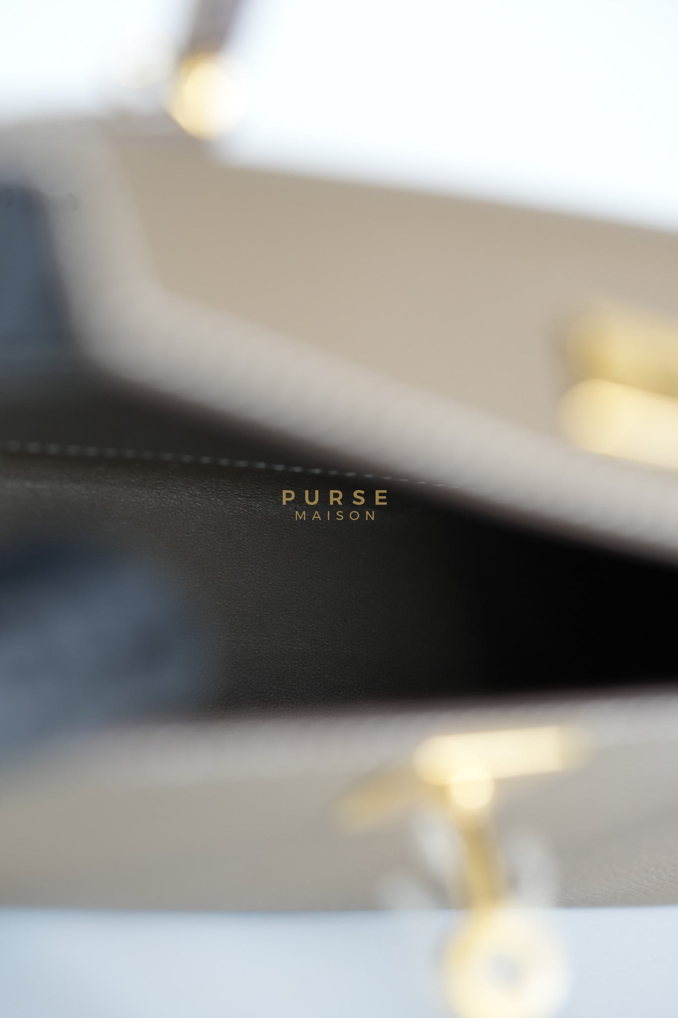 Mini Kelly in Etoupe Epsom Leather & Gold Hardware Stamp K (2025) | Purse Maison Luxury Bags Shop