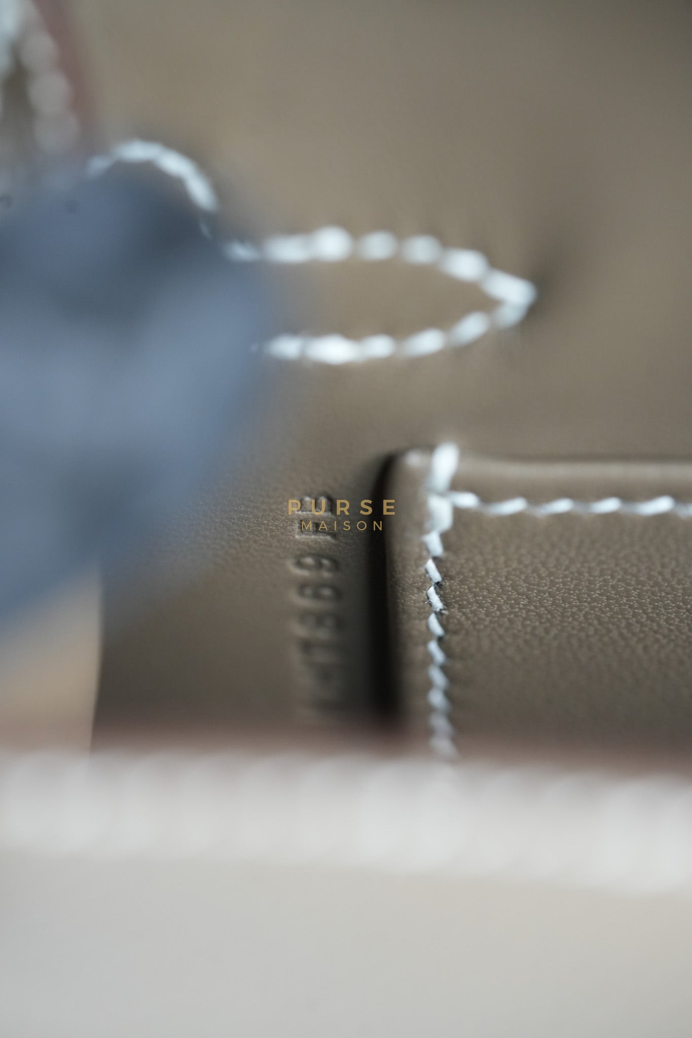 Mini Kelly in Etoupe Epsom Leather & Gold Hardware Stamp K (2025) | Purse Maison Luxury Bags Shop