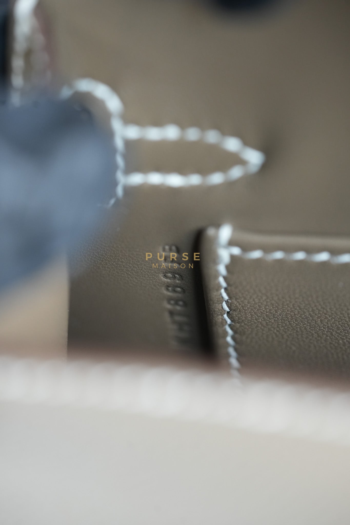 Mini Kelly in Etoupe Epsom Leather & Gold Hardware Stamp K (2025) | Purse Maison Luxury Bags Shop