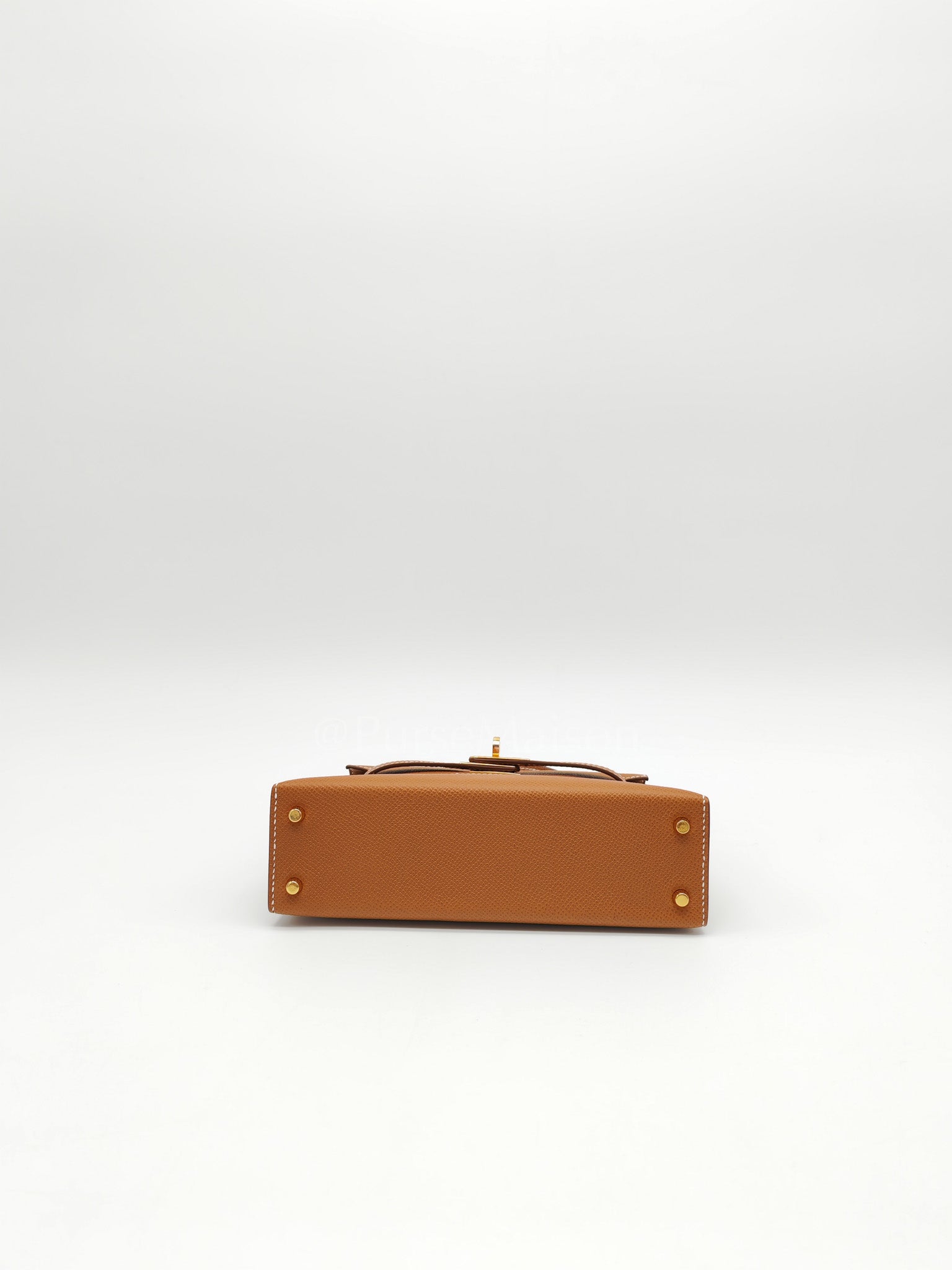 Mini Kelly in Gold Epsom Leather & Gold Hardware Stamp B (2023) | Purse Maison Luxury Bags Shop