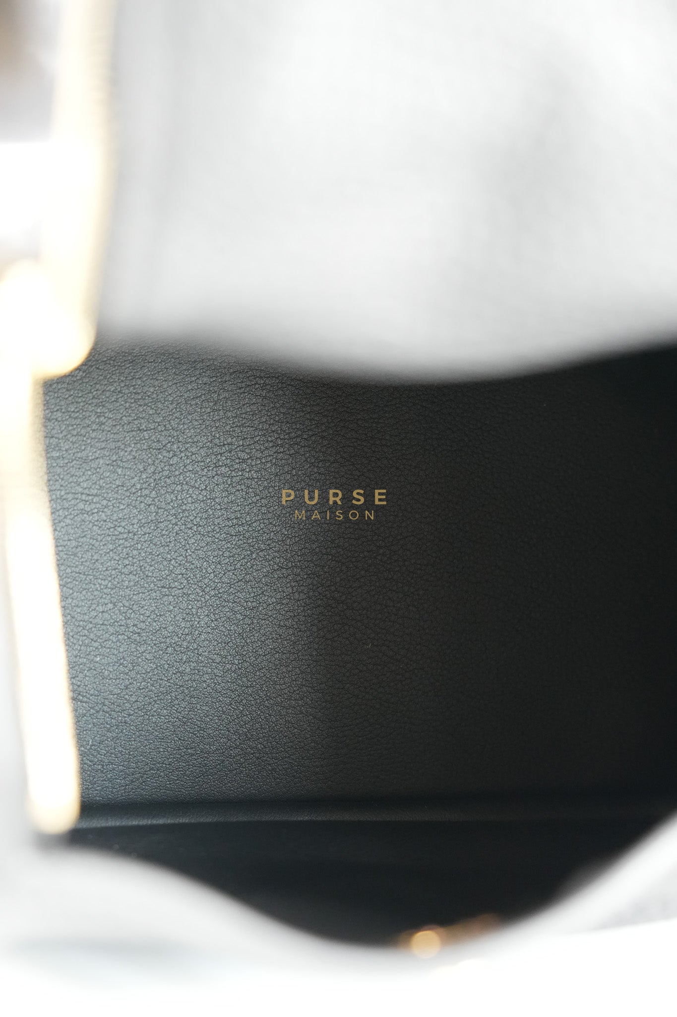 Mini Lindy 2 Black Clemence Leather in Gold Hardware Stamp K (2025) | Purse Maison Luxury Bags Shop