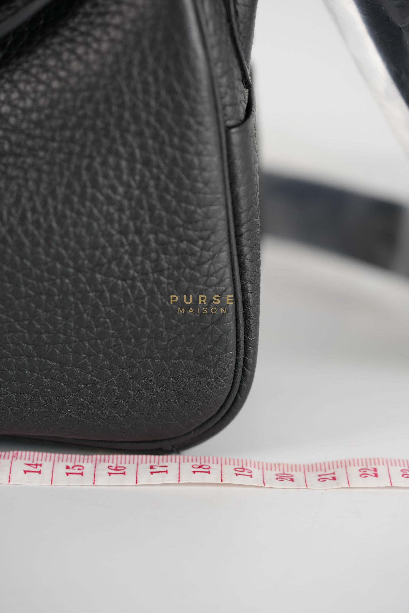 Mini Lindy 2 Black Clemence Leather in Gold Hardware Stamp K (2025) | Purse Maison Luxury Bags Shop