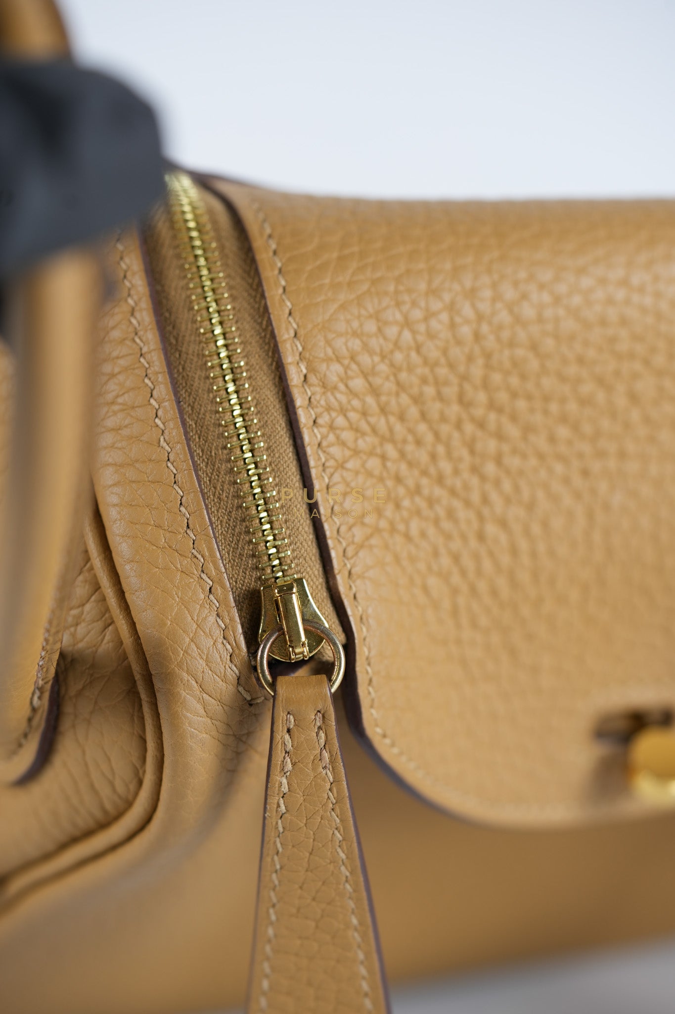 Mini Lindy Biscuit in Clemence Leather and Gold Hardware Stamp U (2022) | Purse Maison Luxury Bags Shop