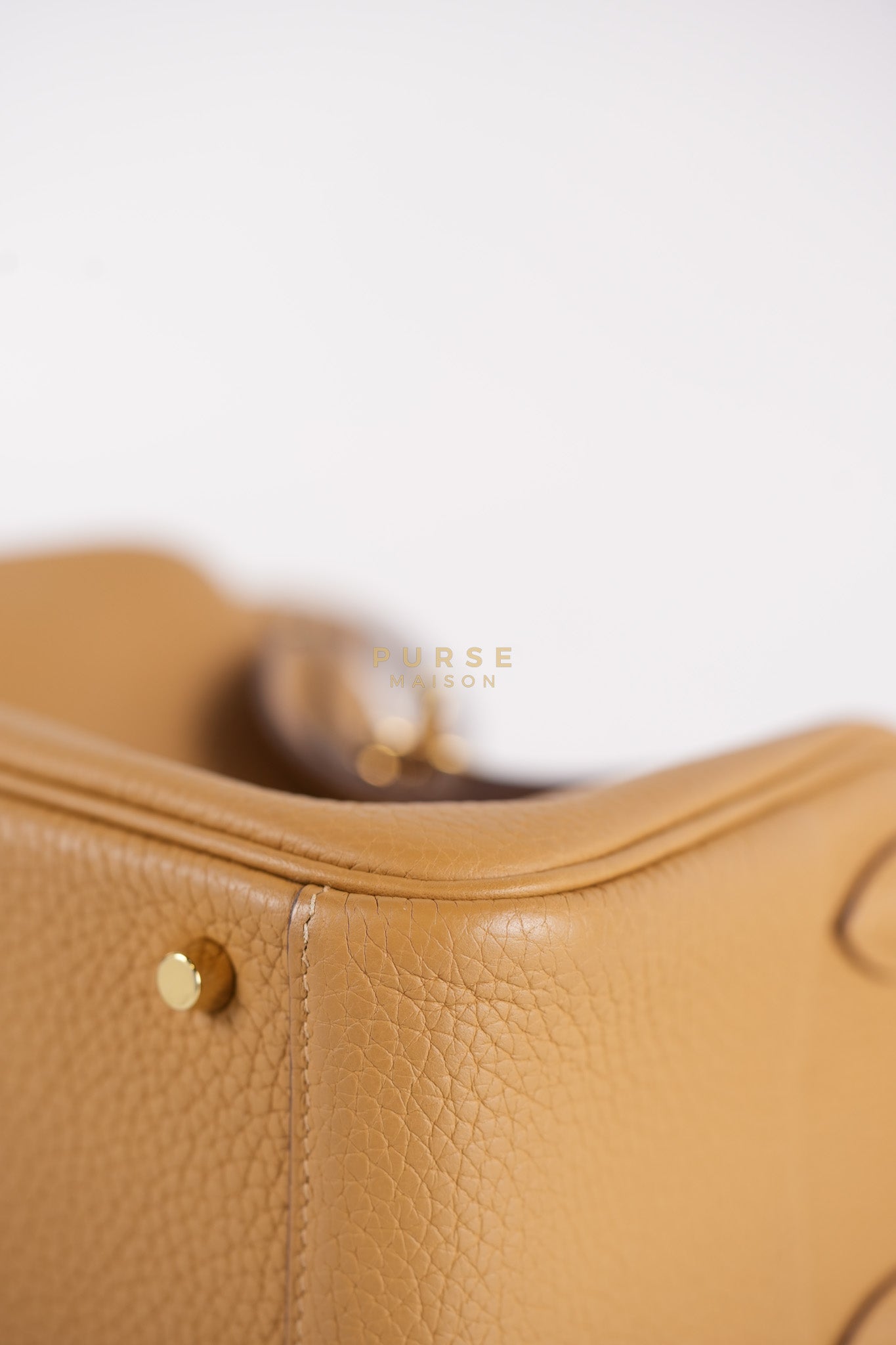 Mini Lindy Biscuit in Clemence Leather and Gold Hardware Stamp U (2022) | Purse Maison Luxury Bags Shop