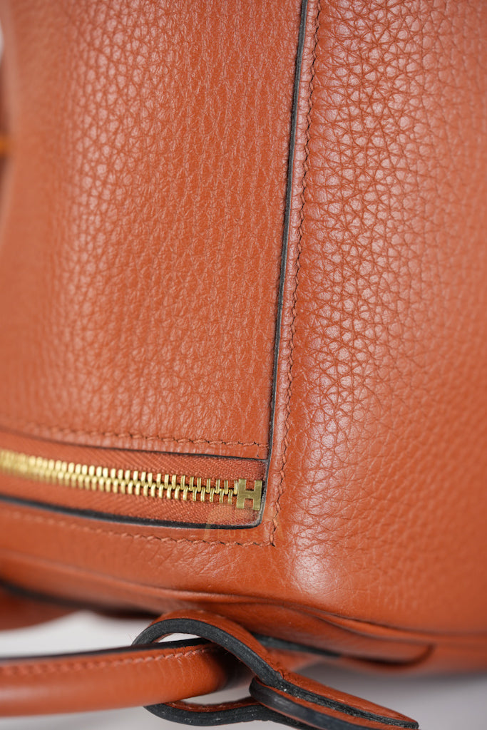 Mini Lindy Cuivre in Clemence Leather and Gold Hardware Stamp Z (2021) | Purse Maison Luxury Bags Shop