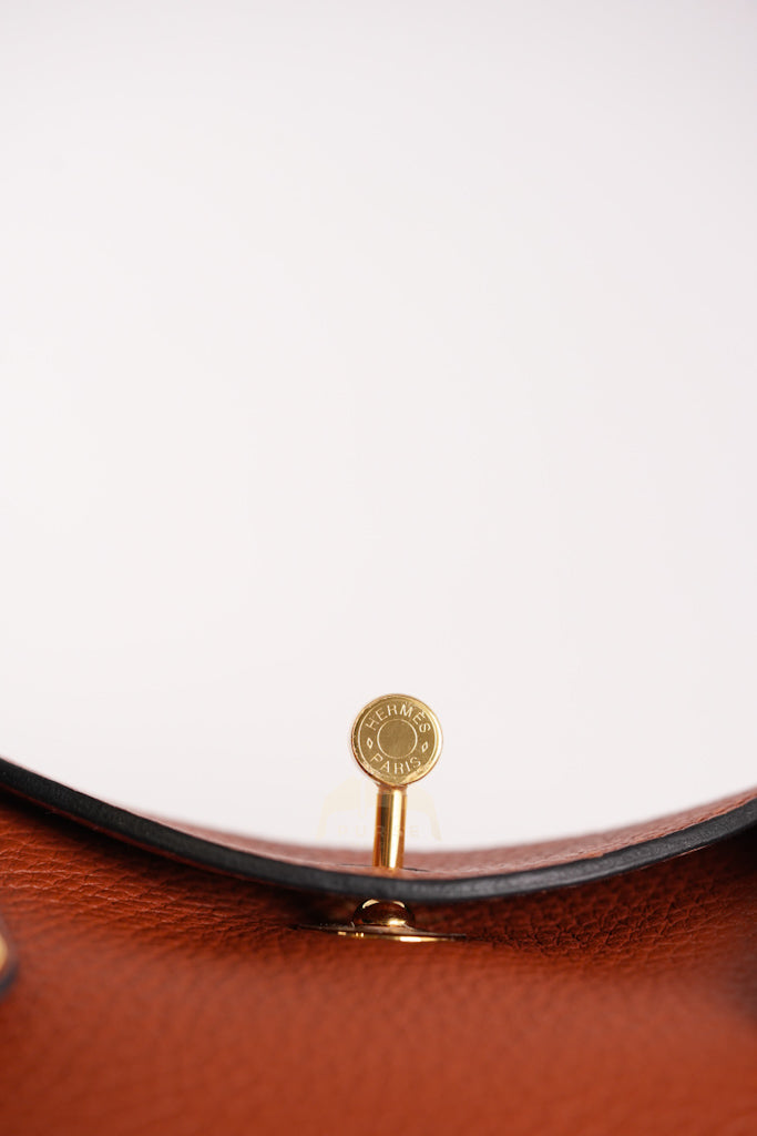 Mini Lindy Cuivre in Clemence Leather and Gold Hardware Stamp Z (2021) | Purse Maison Luxury Bags Shop