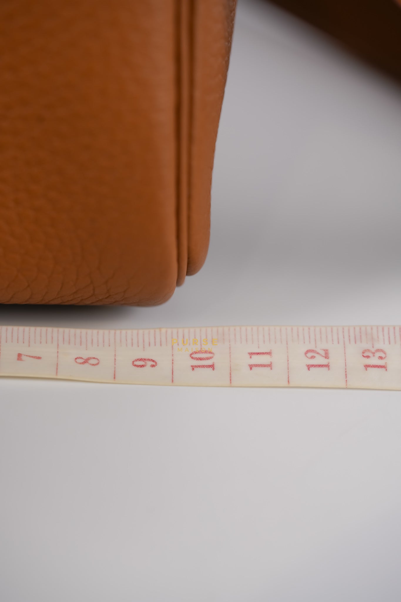 Mini Lindy Gold Clemence Leather in Gold Hardware Stamp U | Purse Maison Luxury Bags Shop