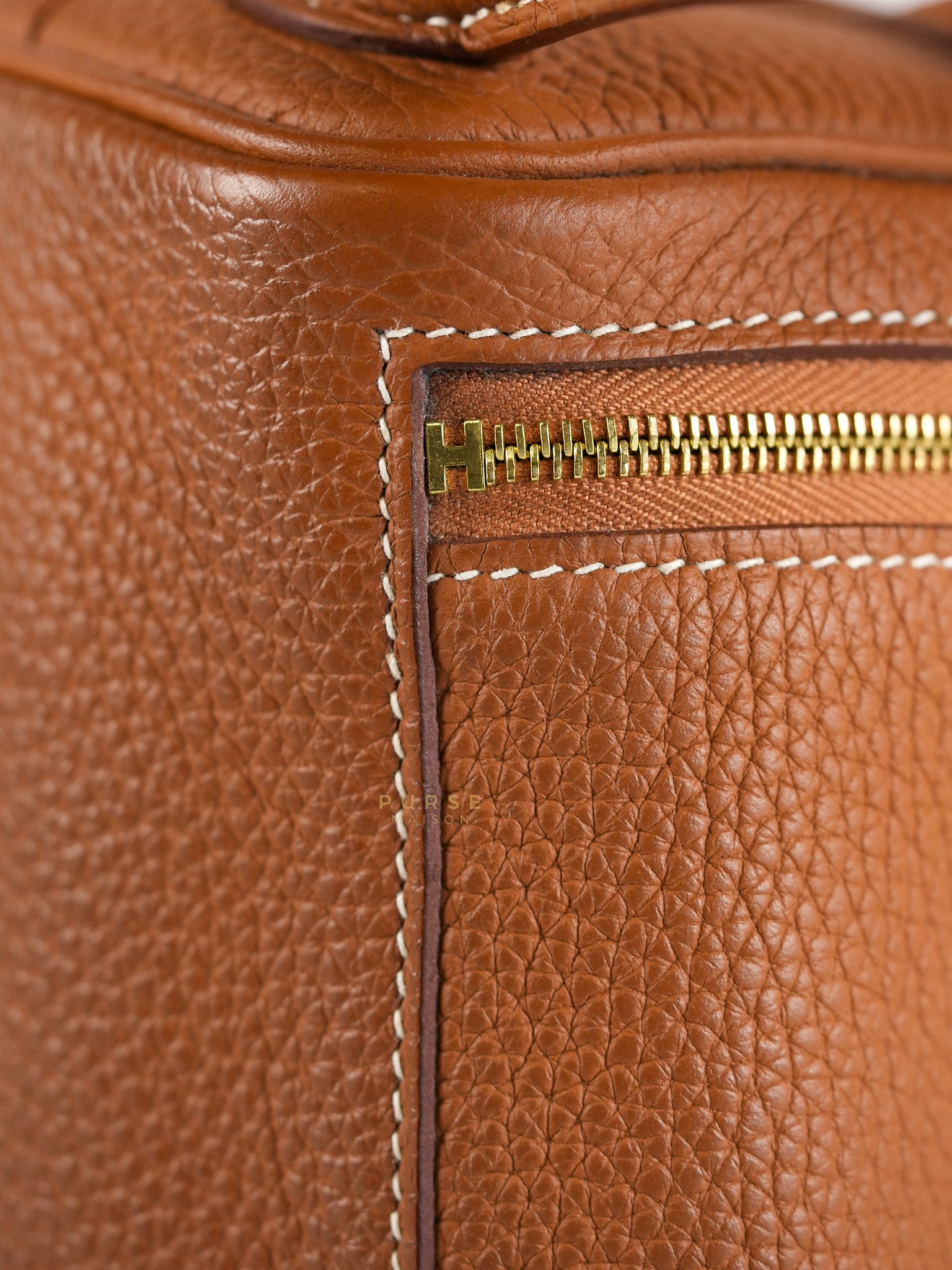 Mini Lindy Bag Gold Clemence Leather in Gold Hardware Stamp Z (2021) | Purse Maison Luxury Bags Shop